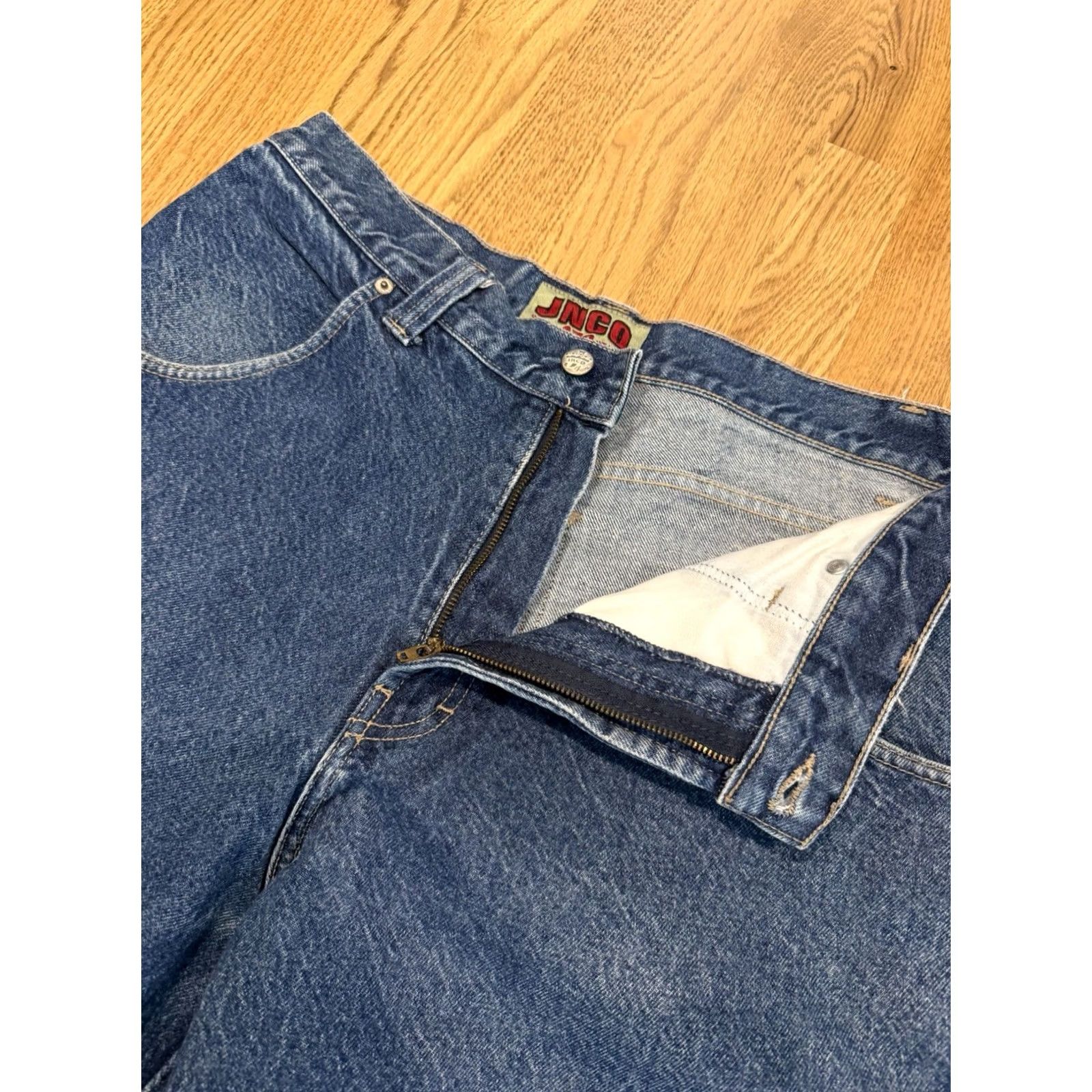 JNCO VINTAGE JNCO Jeans Smoke Stacks Wide Leg 36x29 34x29 Baggy High Rise Men Size US 36 / EU 52 - 6 Thumbnail