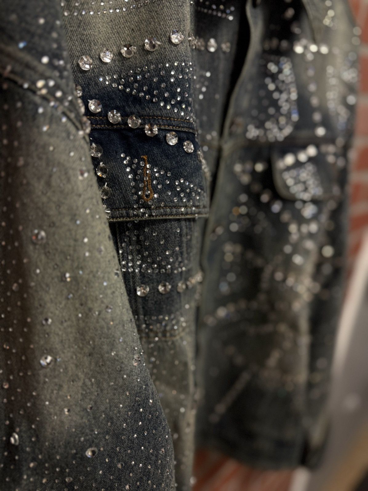 Vale Valley Blue Denim Jacket Crystal Stones Rare XXL (NEW) Size US XXL / EU 58 / 5 - 5 Thumbnail