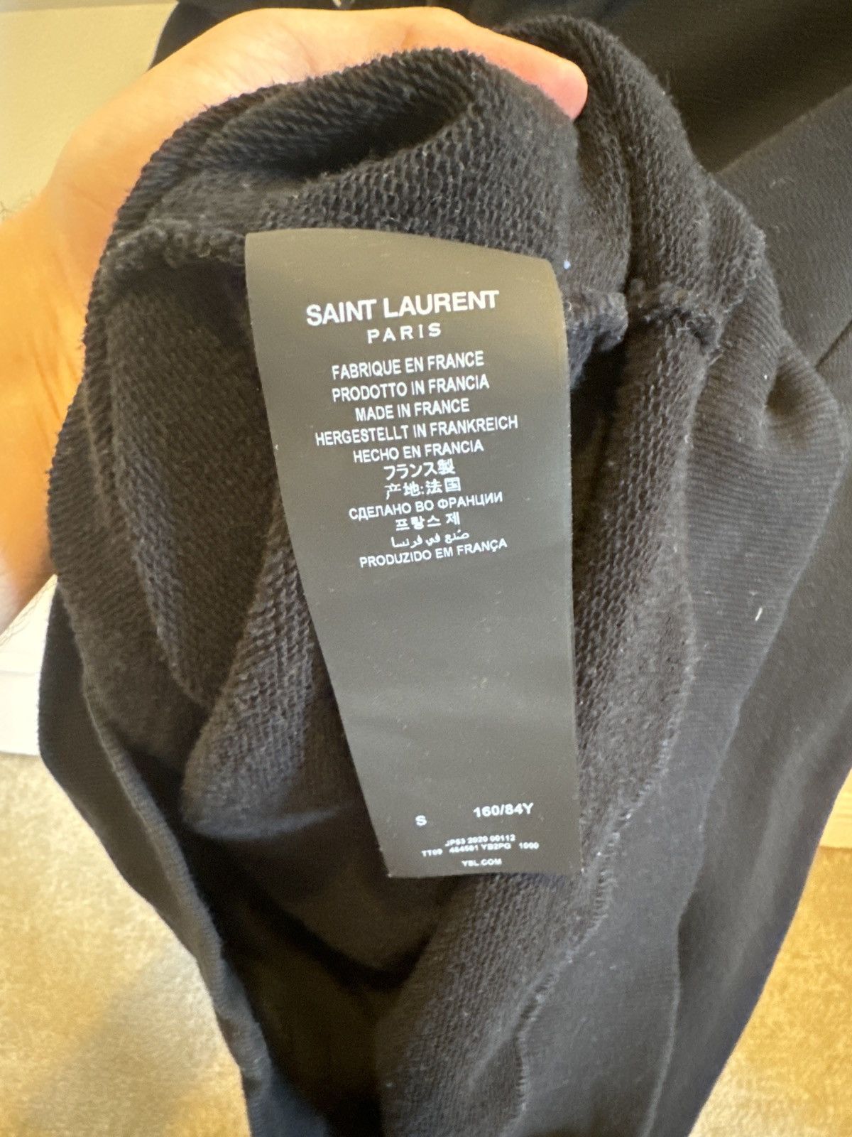 Saint Laurent Paris Saint Laurent black hoodie Size US S / EU 44-46 / 1 - 3 Thumbnail