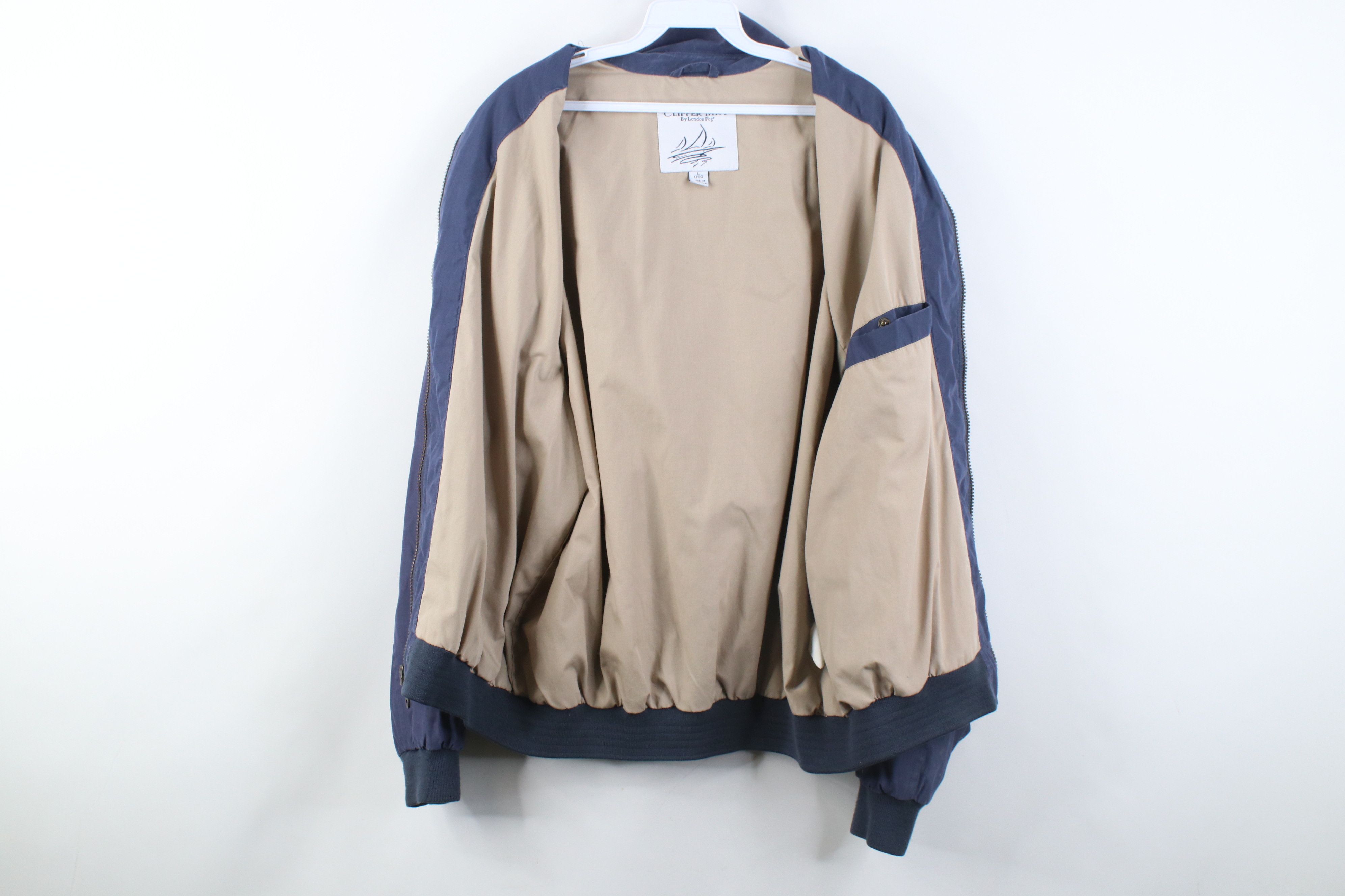 Vintage Vintage 90s Streetwear Full Zip Bomber Jacket Blue Size US L / EU 52-54 / 3 - 9 Thumbnail