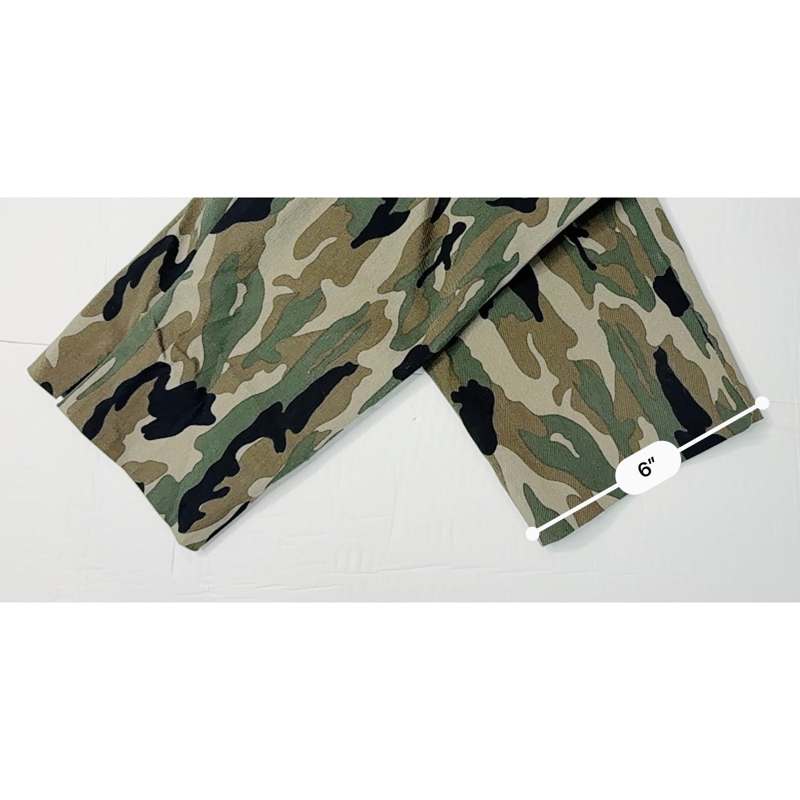 Other Cooper & Ella Green Camo Stretch Pull on Ankle Pants 8 NWT Size 30" / US 8 / IT 44 - 7 Thumbnail