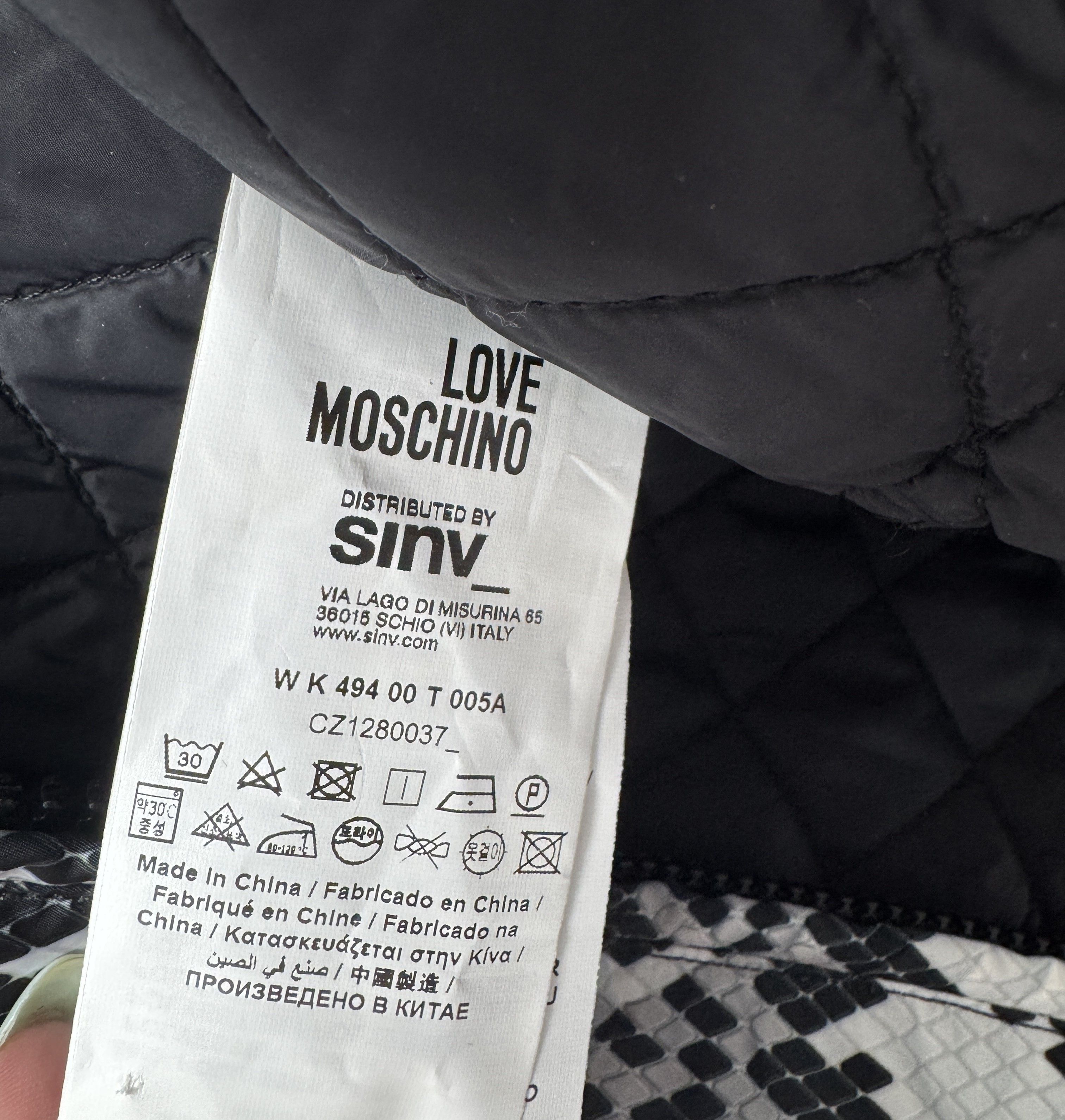 Love Moschino Love Moschino Jacket Python Geometric Hearts Print Coat Size M / US 6-8 / IT 42-44 - 9 Thumbnail