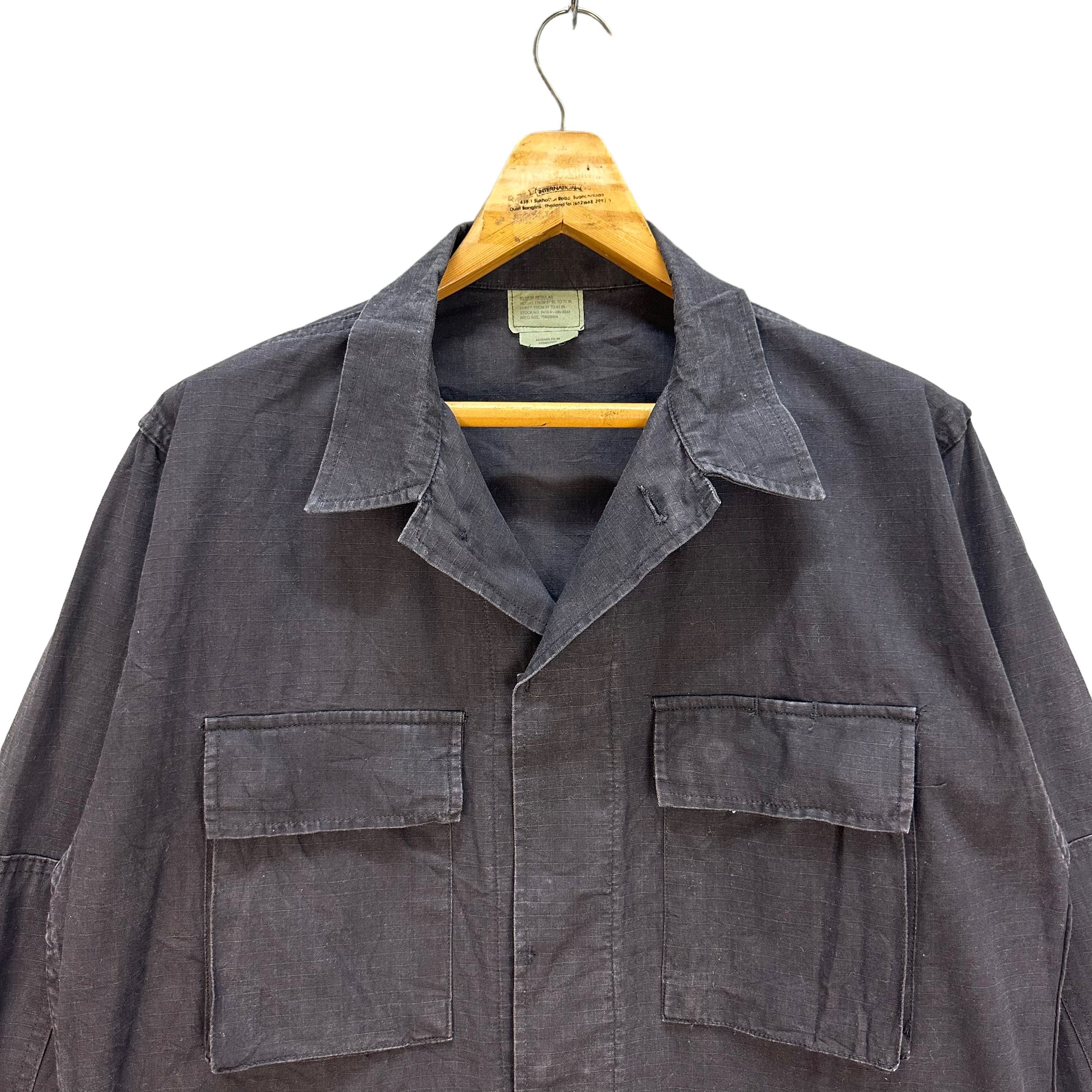 Vintage VINTAGE MILITARY FIELD JACKET CHORE JACKET #7986-195 Size US M / EU 48-50 / 2 - 2 Thumbnail