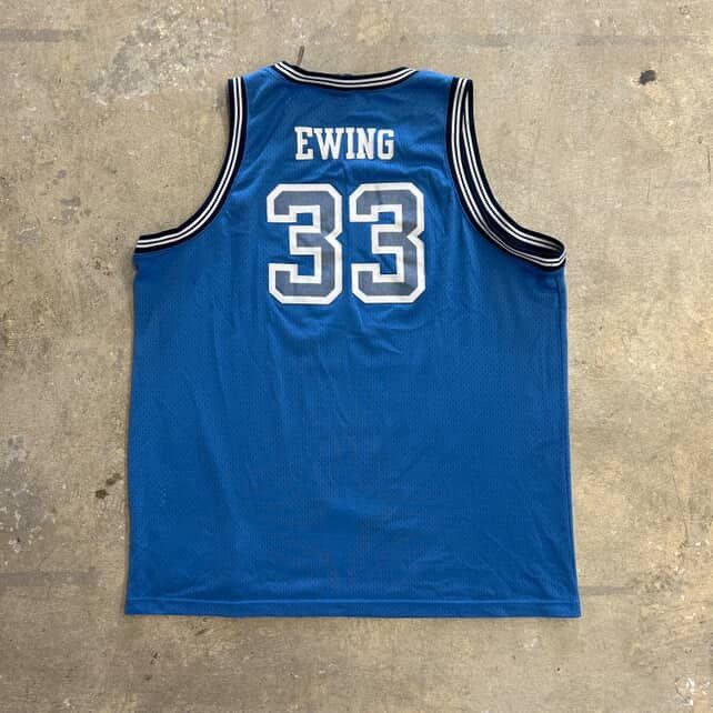 NBA × Nike × Vintage Vintage Nike Georgetown Patrick Ewing Jersey Size US XXL / EU 58 / 5 - 2 Thumbnail