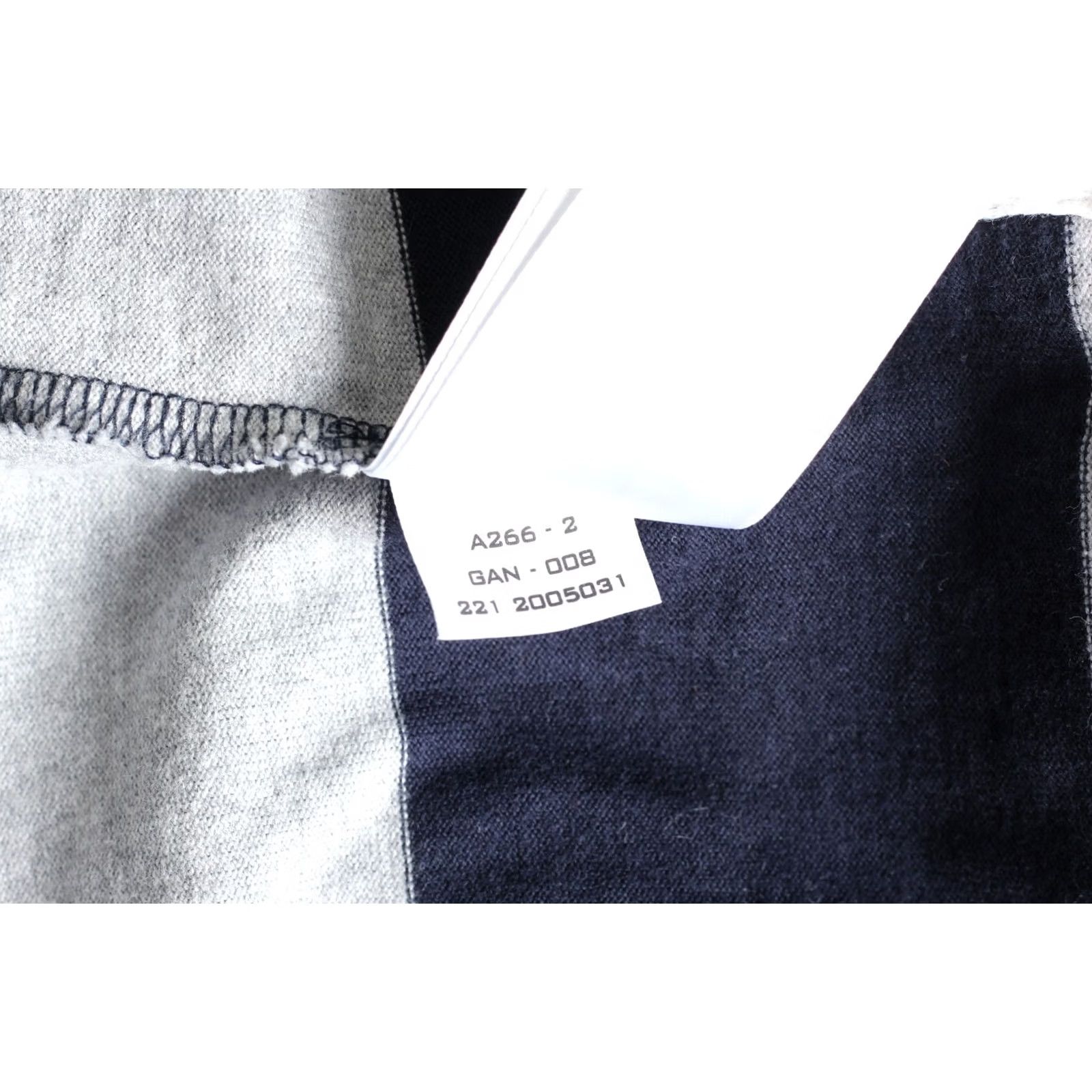 Gant GANT Polo Rugby Shirt Men 2XL Long Sleeve Striped VR3909 Polo Shirt Mens 2XL Striped Grey Blue Size US XXL / EU 58 / 5 - 8 Thumbnail