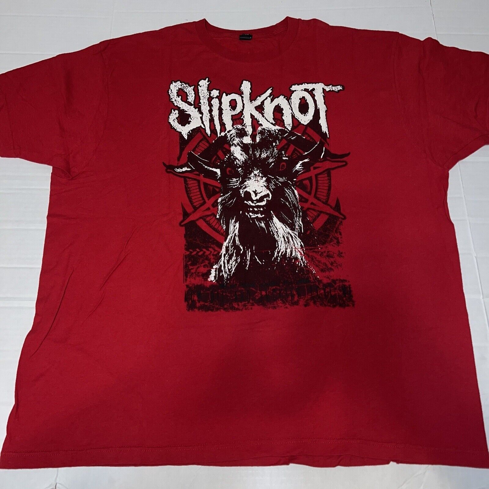 SLIPKNOT Autographed Signed Shirt Mens 2XL IOWA DEVIL GOAT