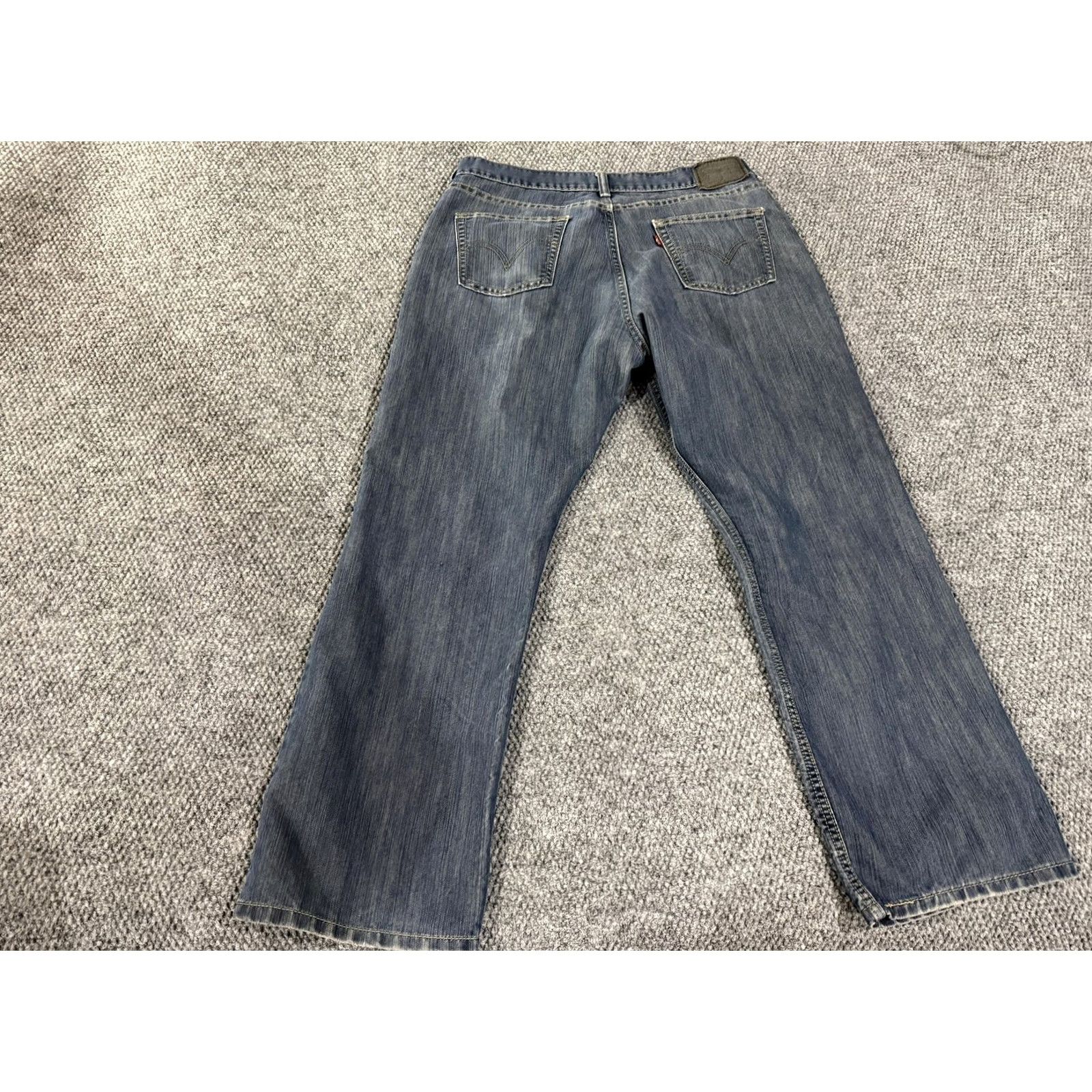 Levi's Levi's 514 Jeans Slim Straight Blue Medium Wash 34x28 Zip Fly Mens Jeans Regular 34in Denim Cotton Polyester Straight Leg Size US 34 / EU 50 - 5 Thumbnail