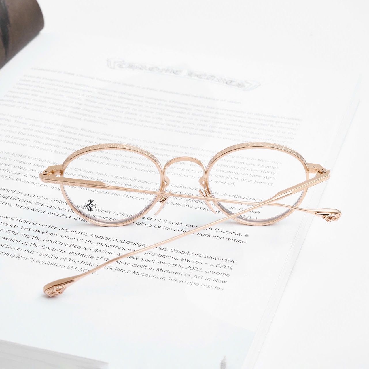 Chrome Hearts CHROME HEARTS THICK GOLD PLATED/MATTE GOLD PLATED GLASSES Size ONE SIZE - 7 Thumbnail