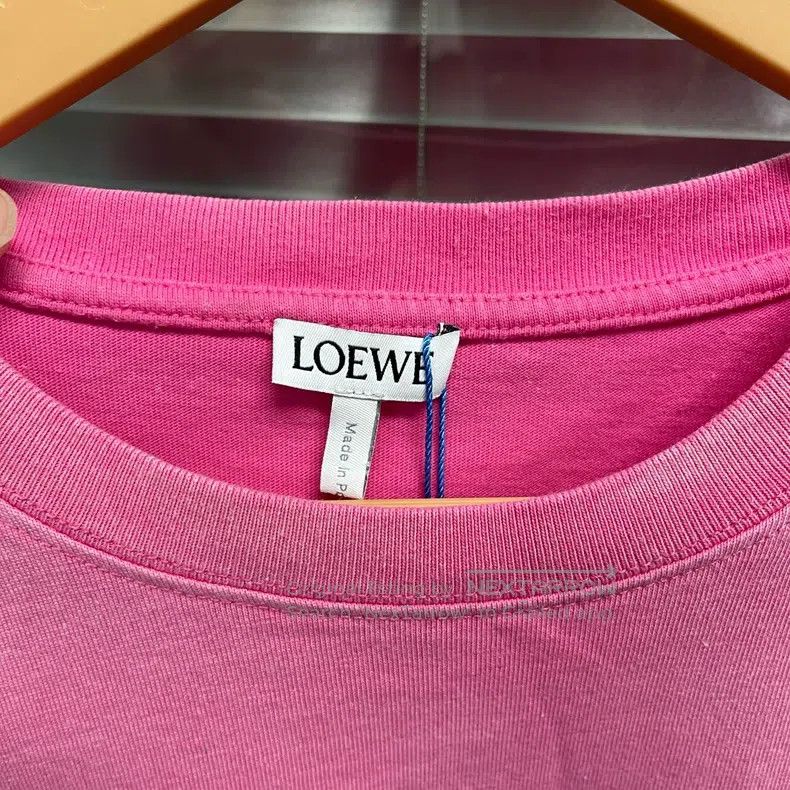 Loewe Loewe Gradient Pink Water Embroidery Logo Short Sleeve Size M / US 6-8 / IT 42-44 - 3 Thumbnail