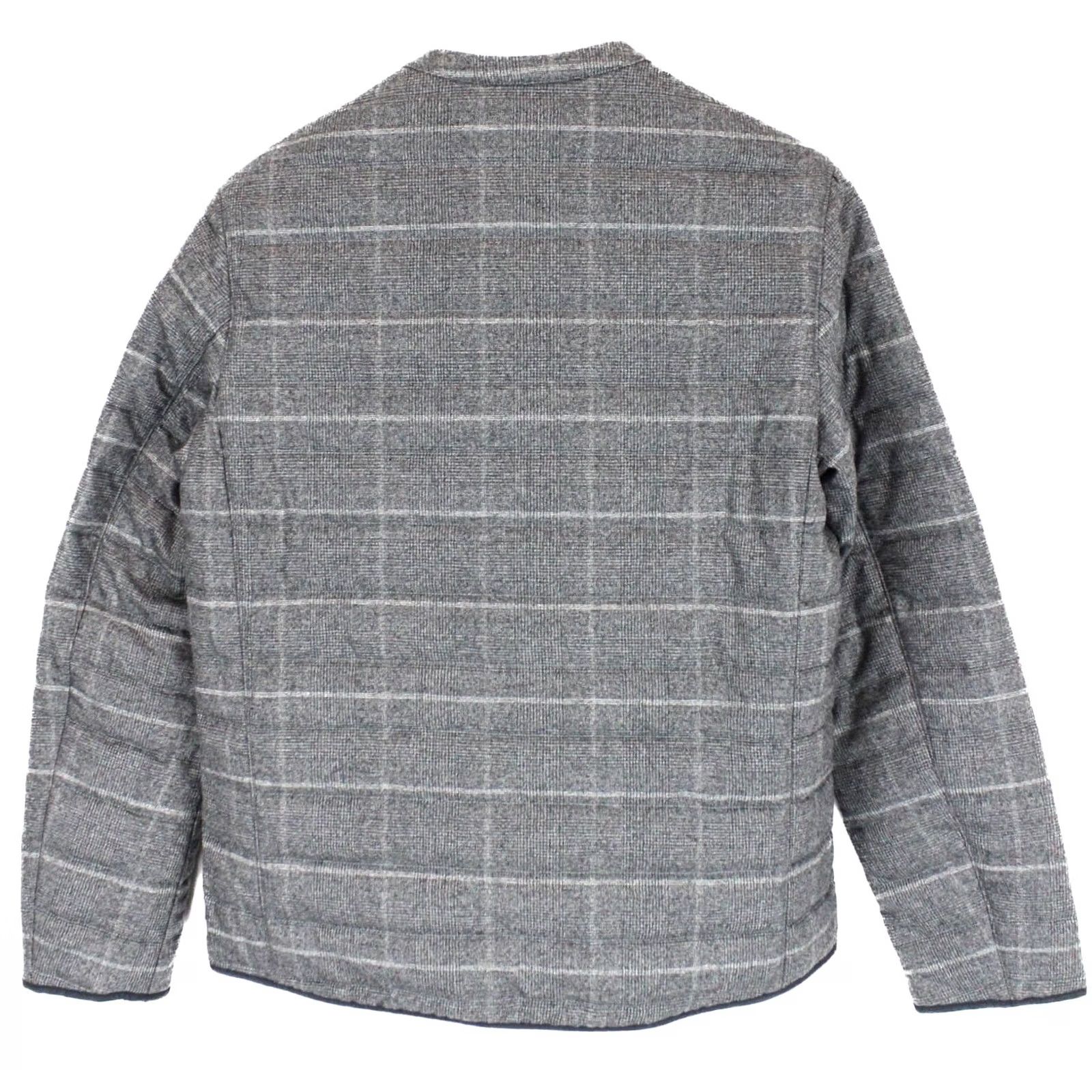 Massimo Dutti Massimo Dutti Jacket Men's Quilted Medium Inner Pockets Snap Buttons Grey Check Wool Padded Lined Regular Size US M / EU 48-50 / 2 - 2 Thumbnail