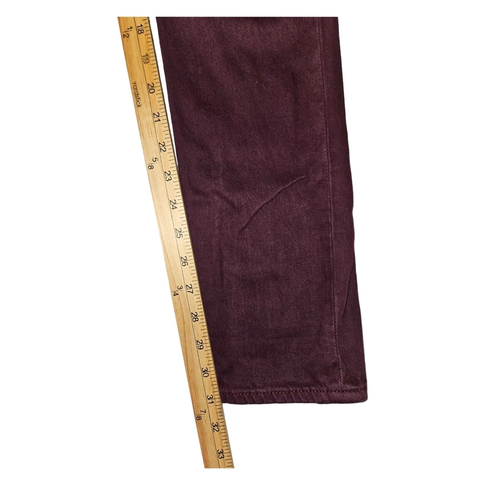 Polo Ralph Lauren Ralph Lauren Sport Jeans Skinny Thompson Burgundy Denim Women's 27 Blue Label Size 27" / US 4 / IT 40 - 7 Thumbnail