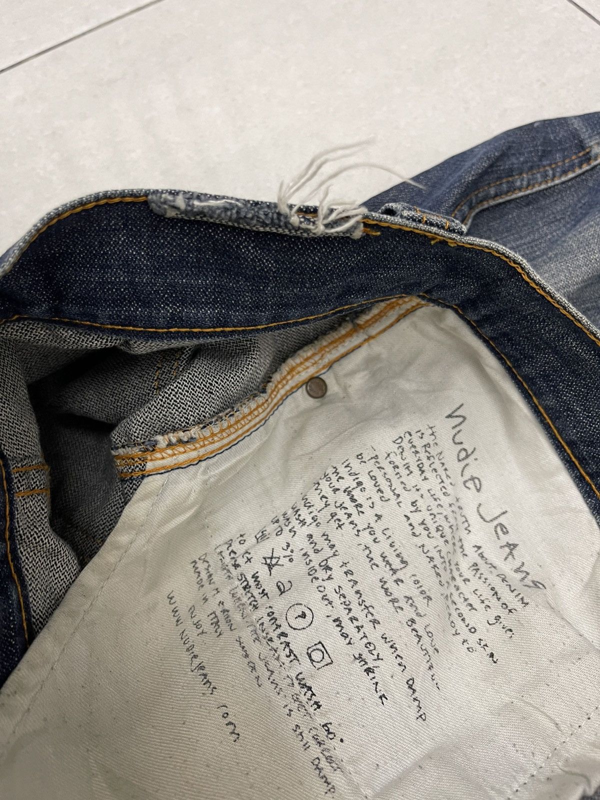 Nudie Jeans Nudie Jeans Distressed Size US 32 / EU 48 - 9 Thumbnail