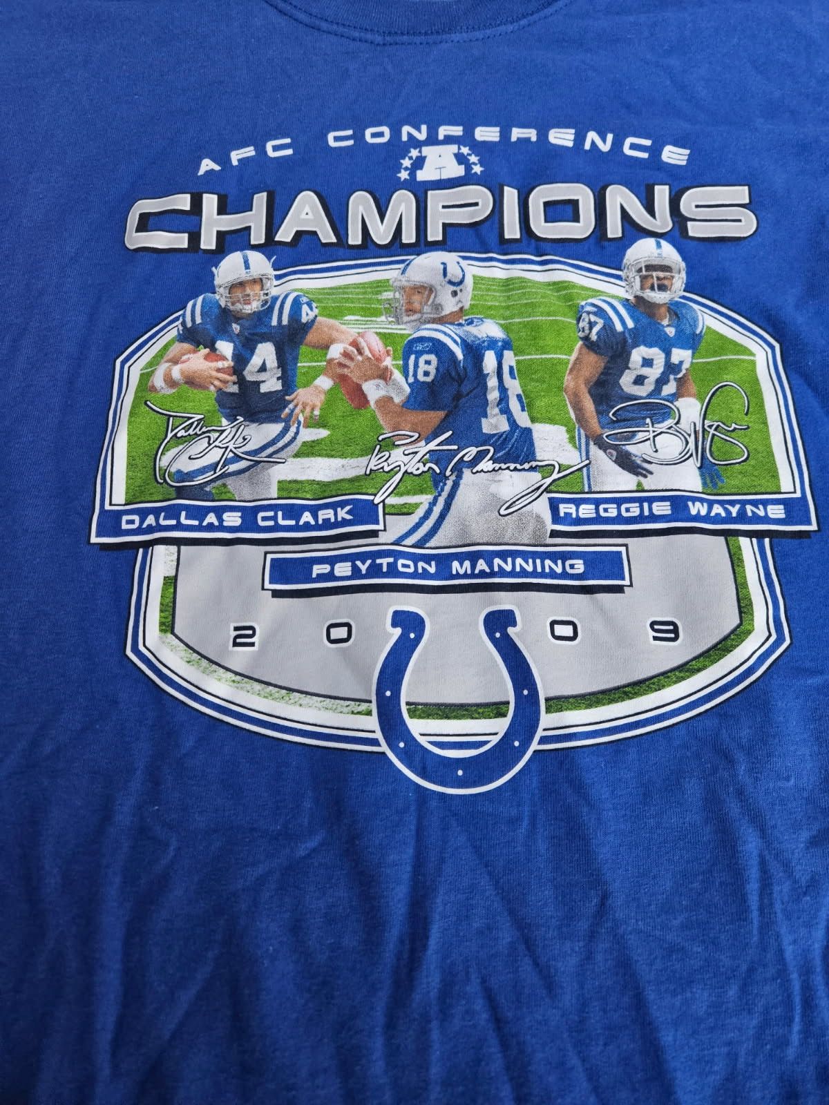 Jerzees Indianapolis Colts 2009 AFC Conference Champs Jerzees Tee Size US L / EU 52-54 / 3 - 2 Thumbnail