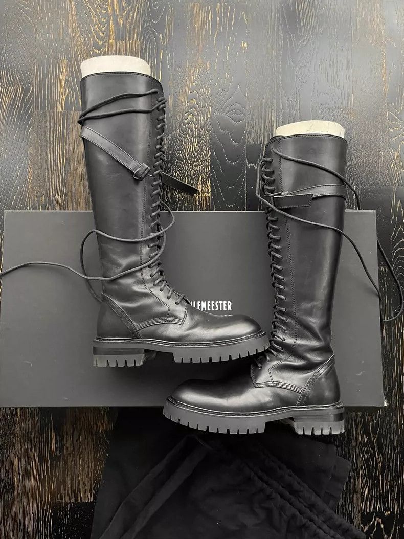 Ann Demeulemeester ann demeulemeester Tall motorcycle boots Size US 4.5 / IT 34.5 - 3 Thumbnail