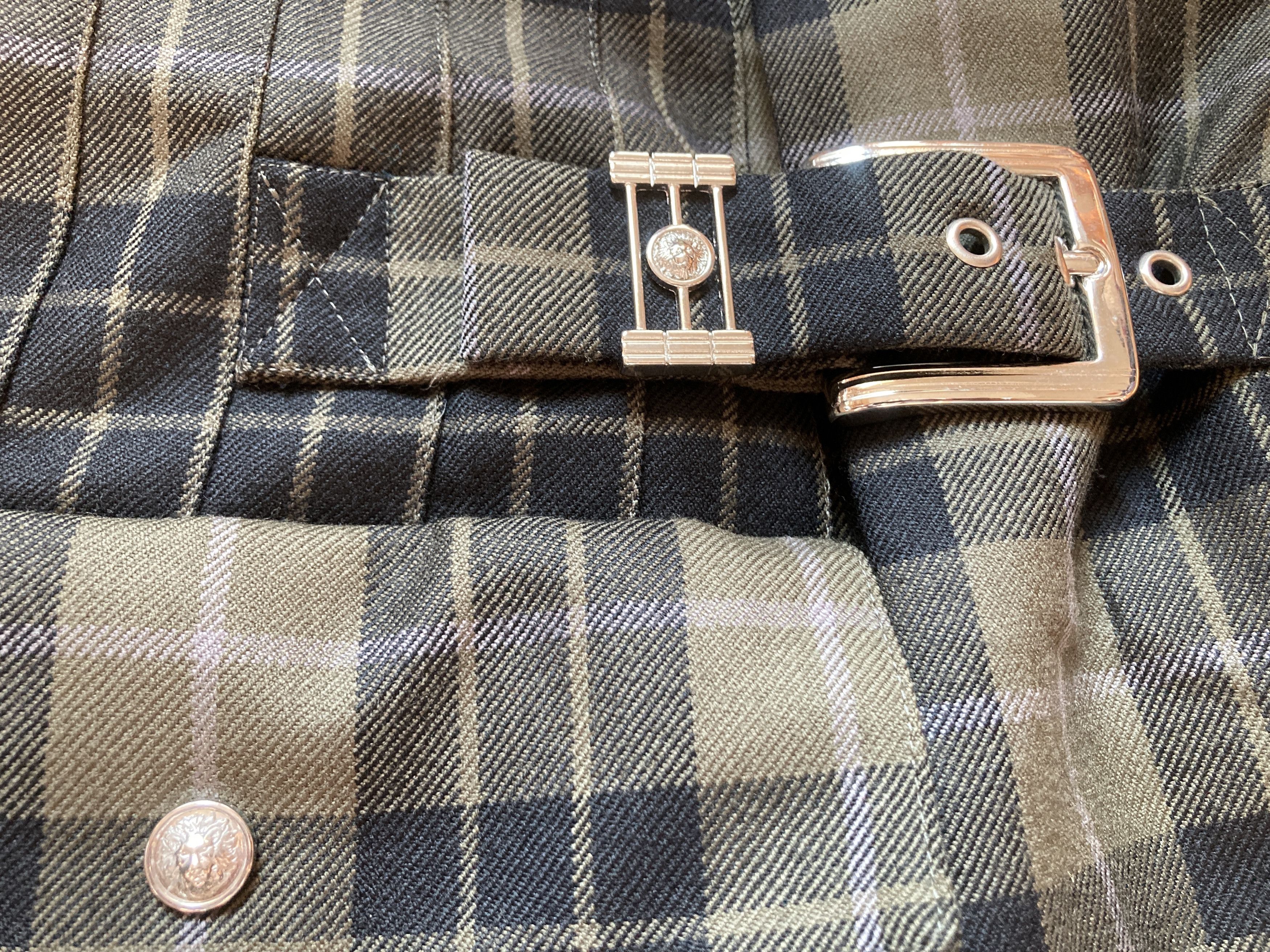 Versus Versace Versus Checkered Kilt Size US 32 / EU 48 - 6 Thumbnail