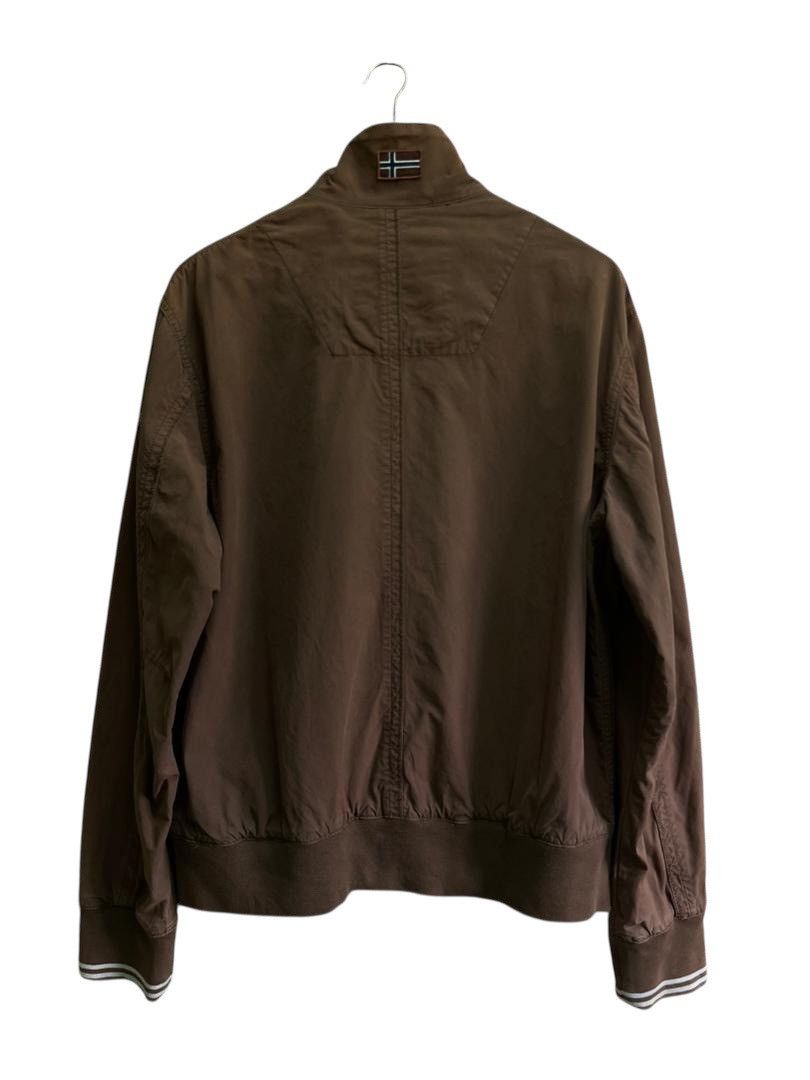 Napapijri Vintage Napapijri Geographic Zip-Up Jacket Brown Earth Tone Size US M / EU 48-50 / 2 - 2 Thumbnail