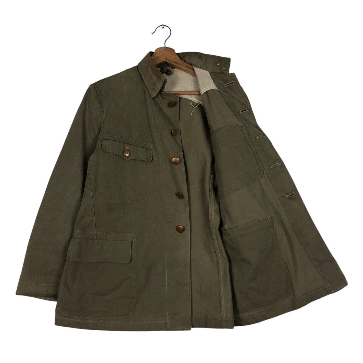 Vintage 🔥TRUE VINTAGE 60’s MILITARY CHORE WORK BUTTON Size US S / EU 44-46 / 1 - 11 Thumbnail