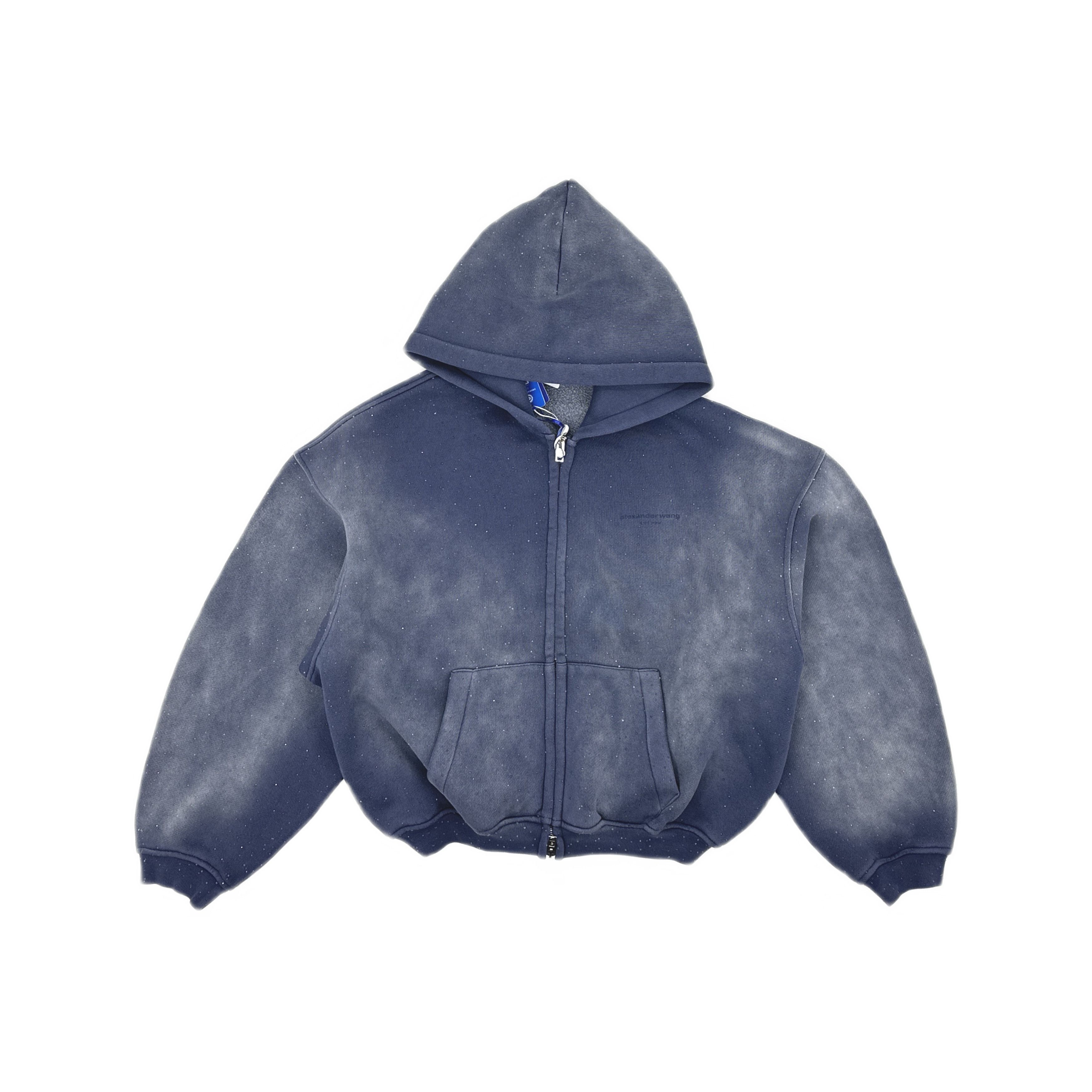 Alexander Wang Alexander Wang Washed Granite Zip Hoodie Size XS