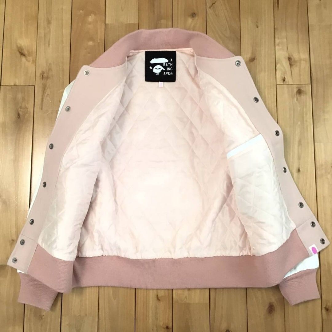Bape × Nigo 🔥NFS exclusive🔥 Leather sleeve BAPE LOGO varsity jacket NIGO Size M / US 6-8 / IT 42-44 - 8 Thumbnail