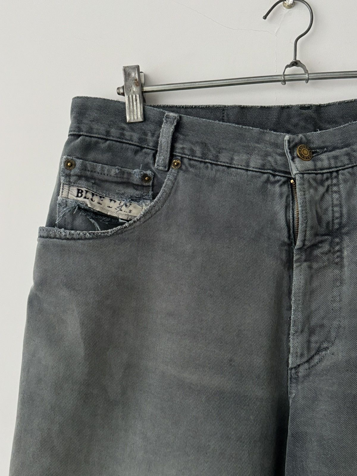 Vintage Vintage 90s Loose Fit Distressed Faded Green Jeans Pants Size US 34 / EU 50 - 4 Thumbnail
