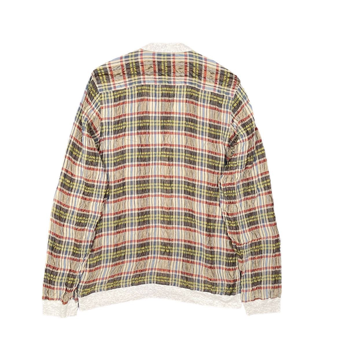 Needles × Nepenthes Needles Wrinkle Pleat Check Flannel Cardigan Size US M / EU 48-50 / 2 - 5 Thumbnail