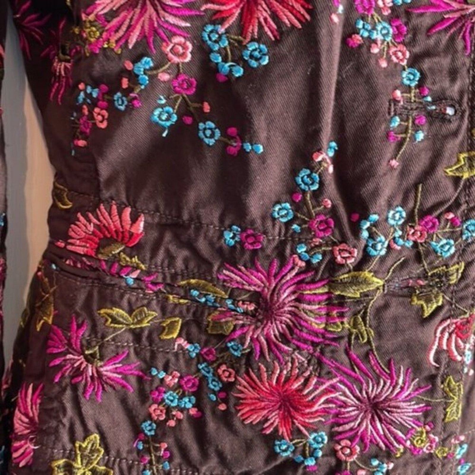 Johnny Was Johnny Was Brown embroidered Blazer S Size S / US 4 / IT 40 - 3 Thumbnail