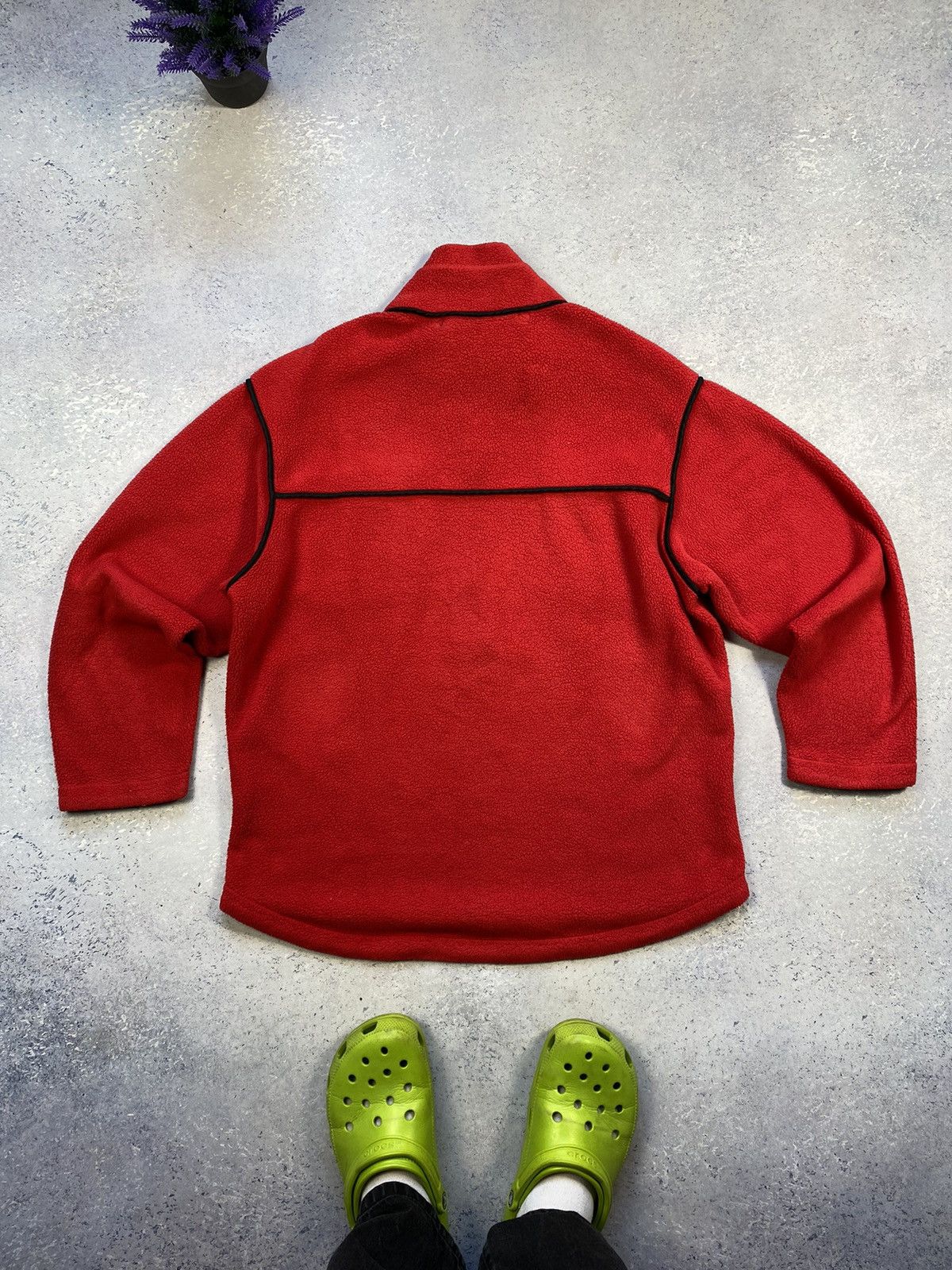 Frauenschuh Men’s Red FRAUENSCHUH Polartec Fleece Jacket Size Small Size US S / EU 44-46 / 1 - 6 Thumbnail