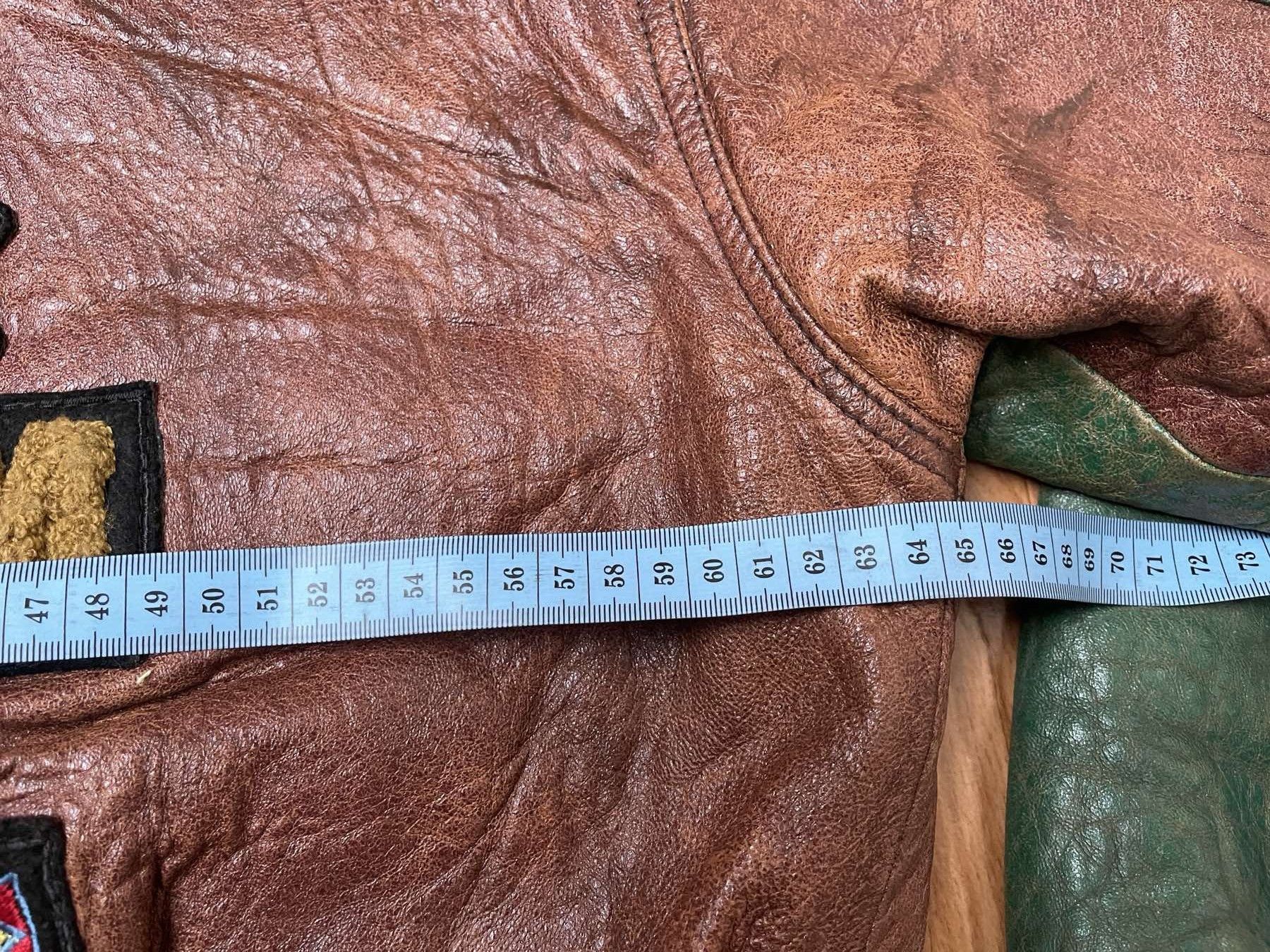 Troop Troop Suquamish leather jacket, Indian vintage varsity 90s L Size US L / EU 52-54 / 3 - 13 Thumbnail