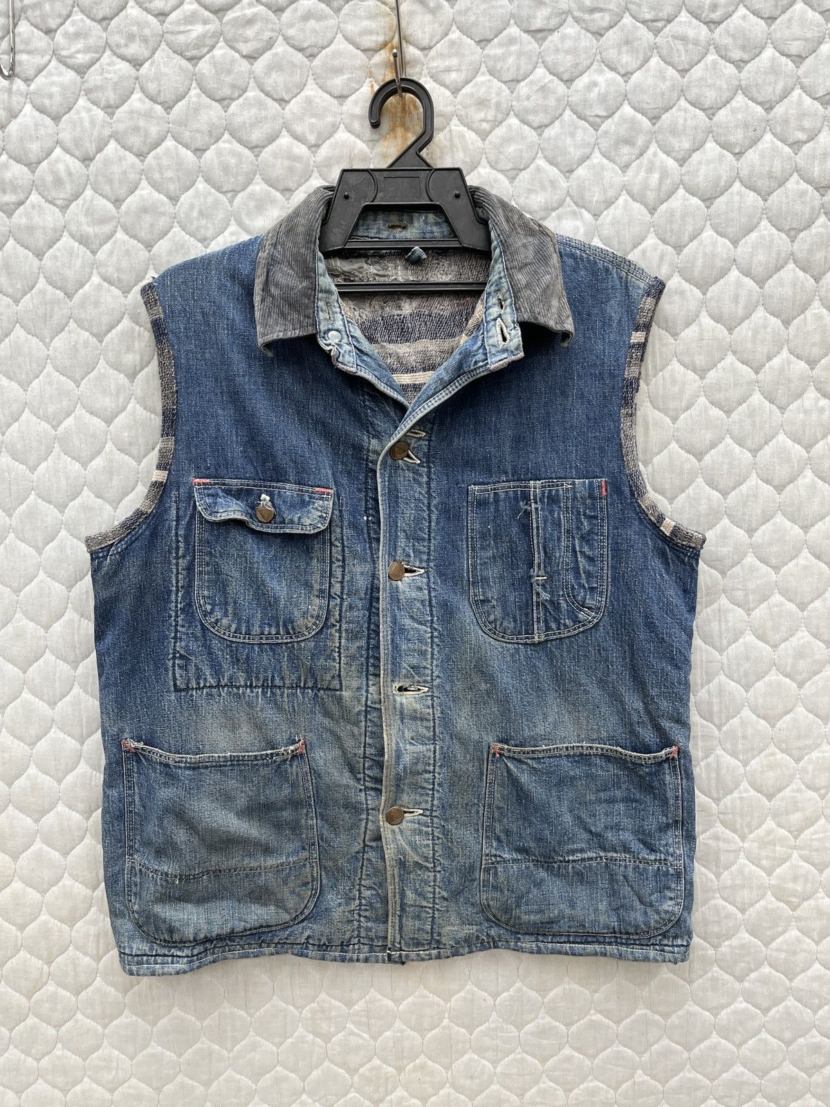 Sears 🔥🔥🔥STEALS VTG SEARS DENIM VEST REWORKED Size US S / EU 44-46 / 1 - 1 Thumbnail