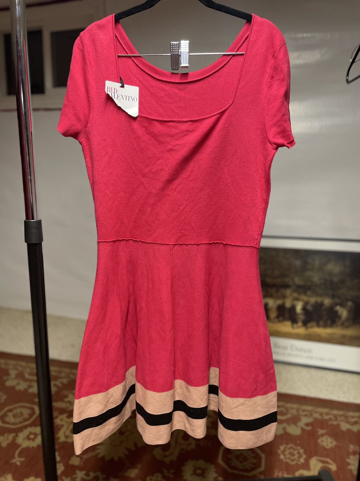 RED Valentino Red Valentino Womens Sz XL Short Sleeve Scoop Neck Dress NWT Size XL / US 12-14 / IT 48-50 - 2 Thumbnail
