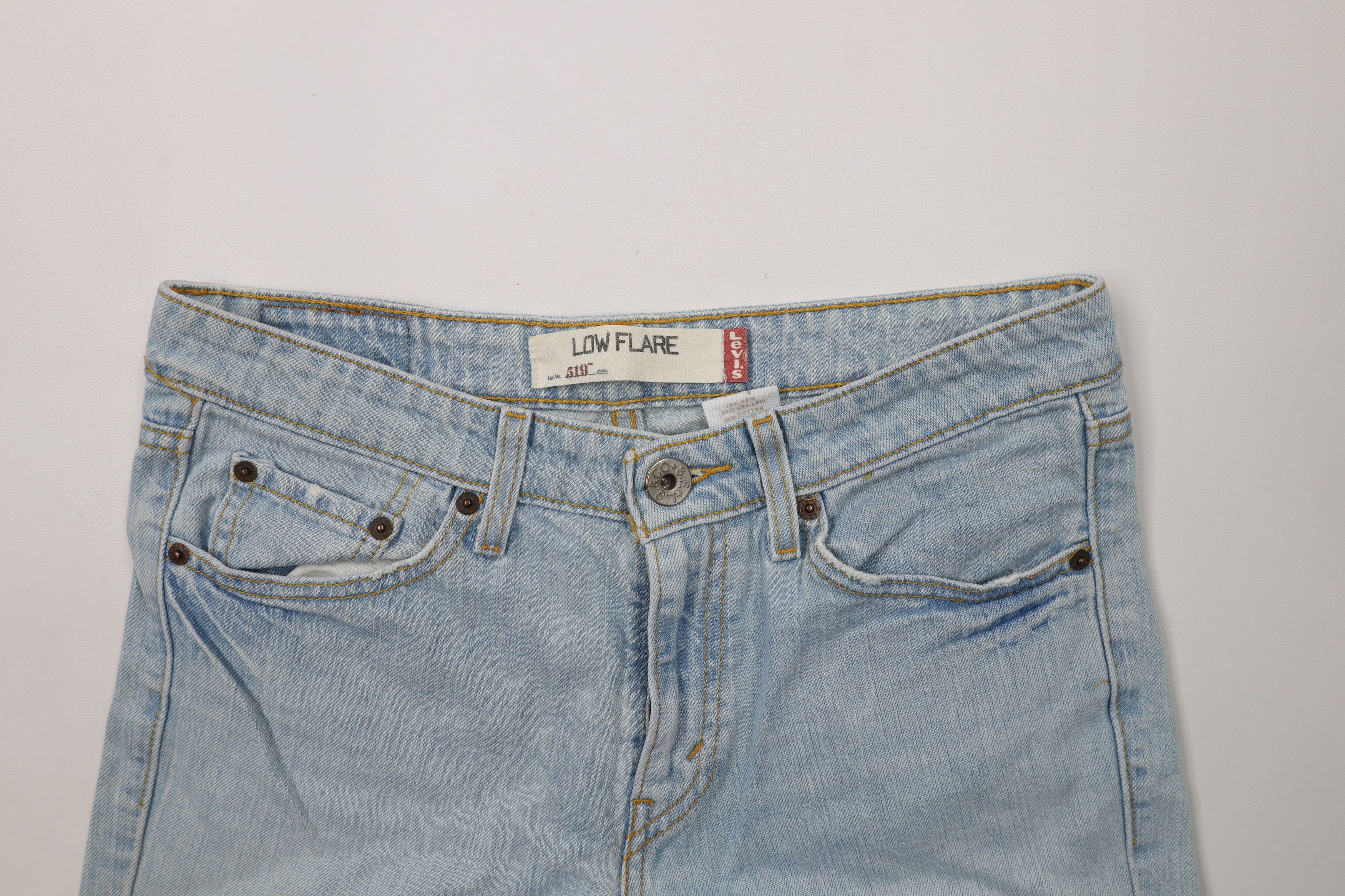 Levi's × Vintage Vintage Y2K 2005 Levis 519 Babydoll Low Rise Flared Jeans Size 30" / US 8 / IT 44 - 7 Thumbnail