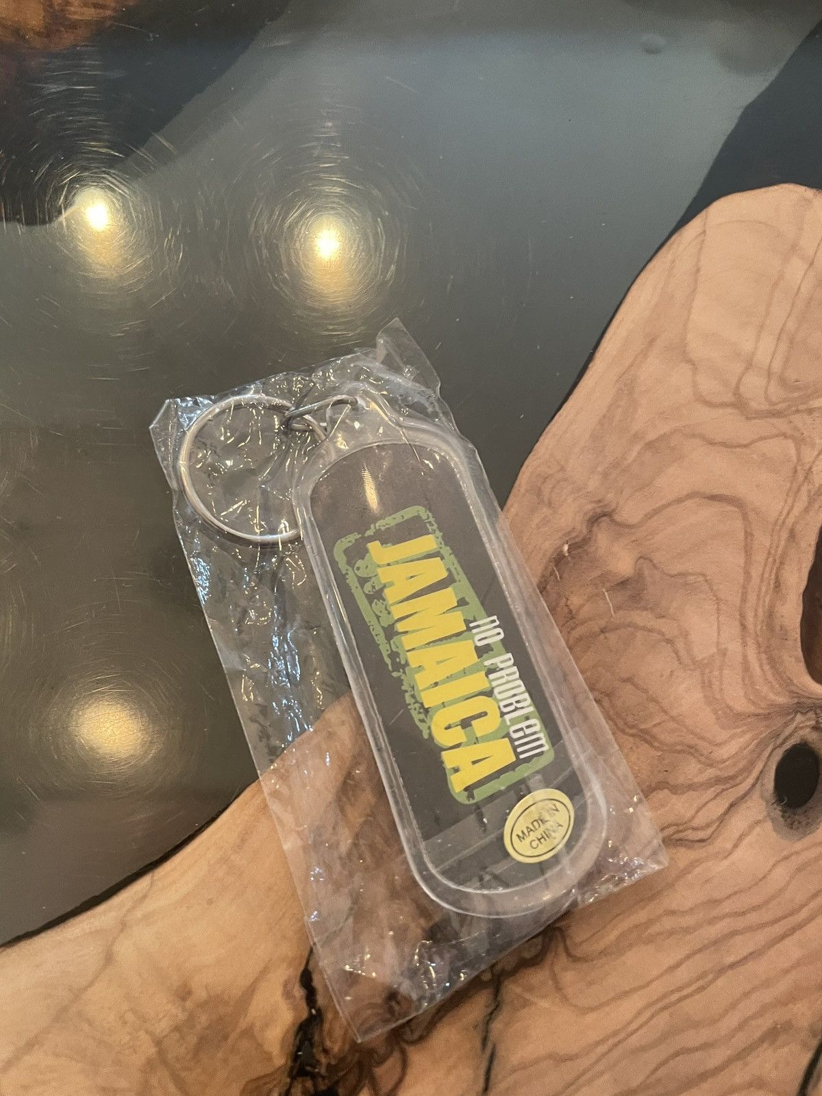 Bob Marley New Vintage 90s NO PROBLEM JAMAICA Fob Keychain Ring Size ONE SIZE - 10 Thumbnail
