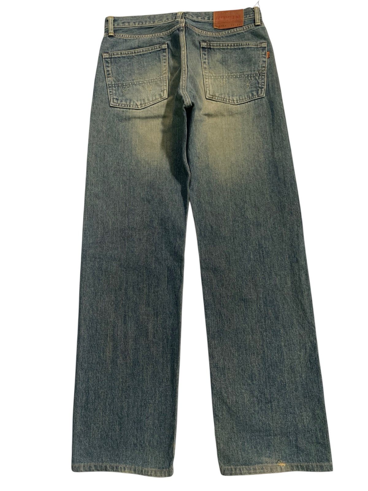 Edwin VINTAGE EDWIN 505X SELVEDGE FADED & RUSTY DISTRESSED DENIM Size US 31 - 3 Thumbnail