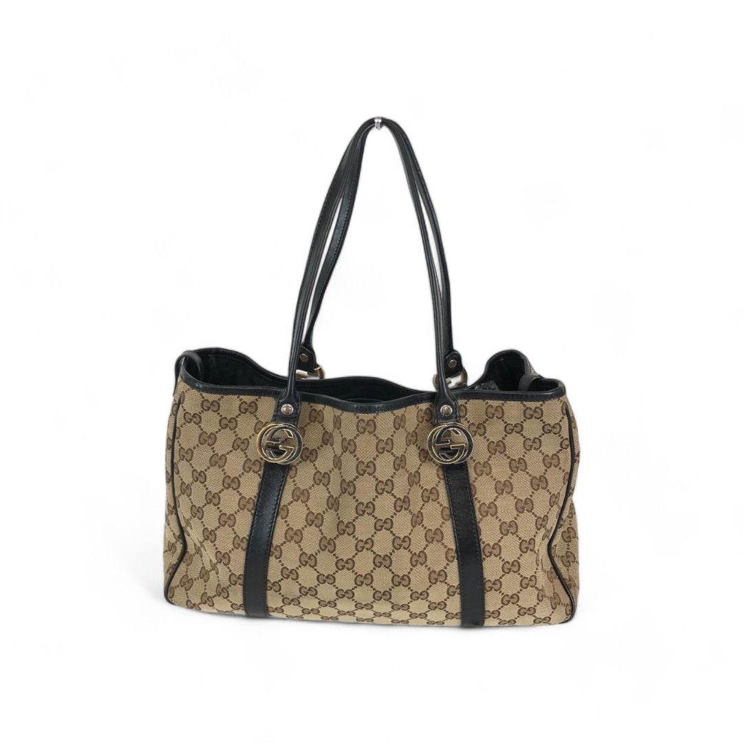 Gucci Gucci - Twins Handbag Shoulder Bag Monogram Canvas Leather Size ONE SIZE - 2 Thumbnail