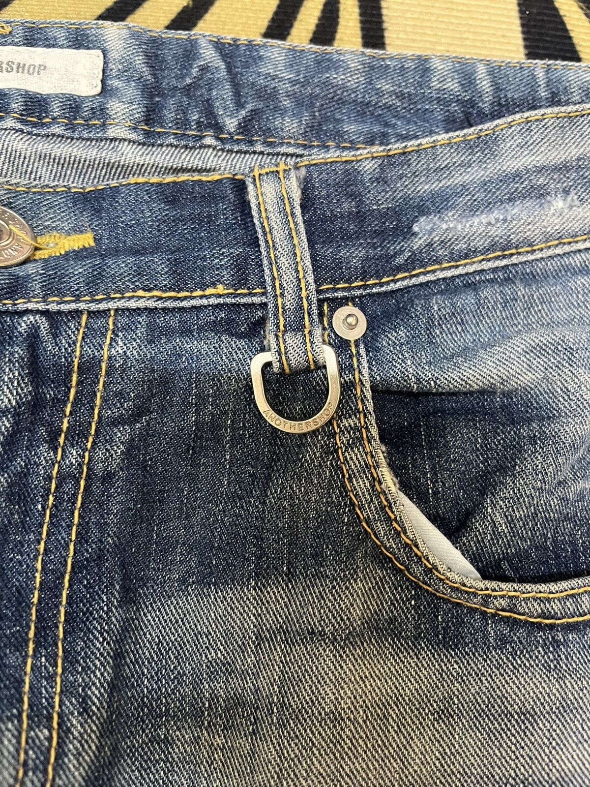 Le Grande Bleu (L.G.B.) Vintage Another Shop Faded Distressed Avantgarde Style Denim Size US 33 - 6 Thumbnail