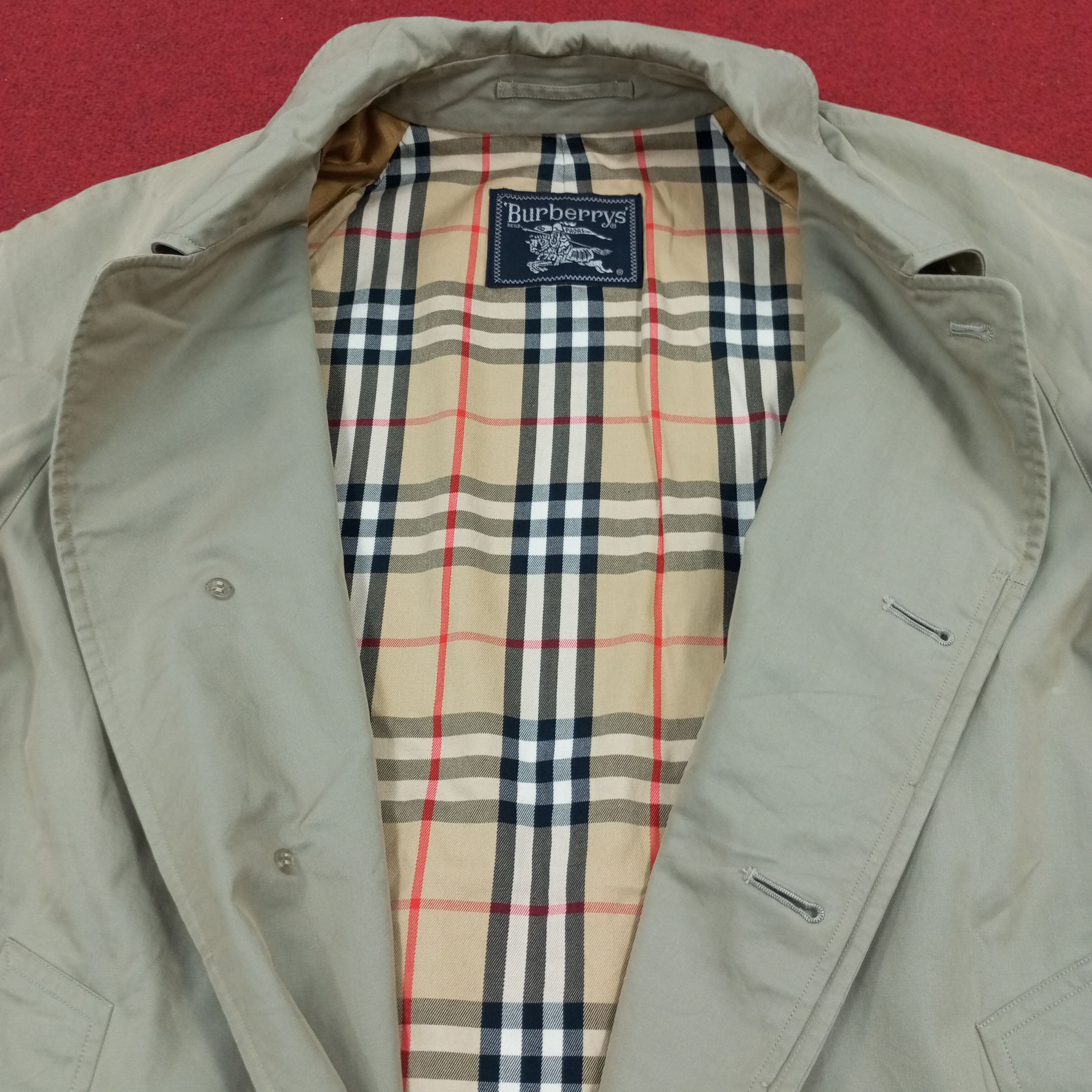Burberry × Vintage Burberrys Fashion Brand Trench Coat Jacket Size US L / EU 52-54 / 3 - 5 Thumbnail