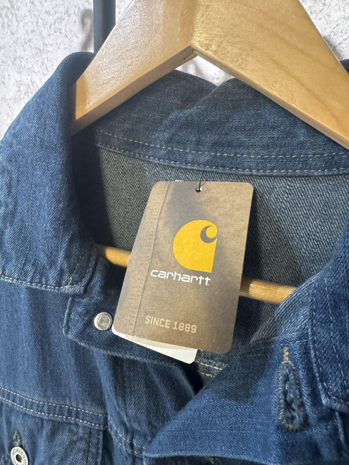 Carhartt Carhartt Jacket Blue Denim Trucker Workwear Size US S / EU 44-46 / 1 - 5 Thumbnail