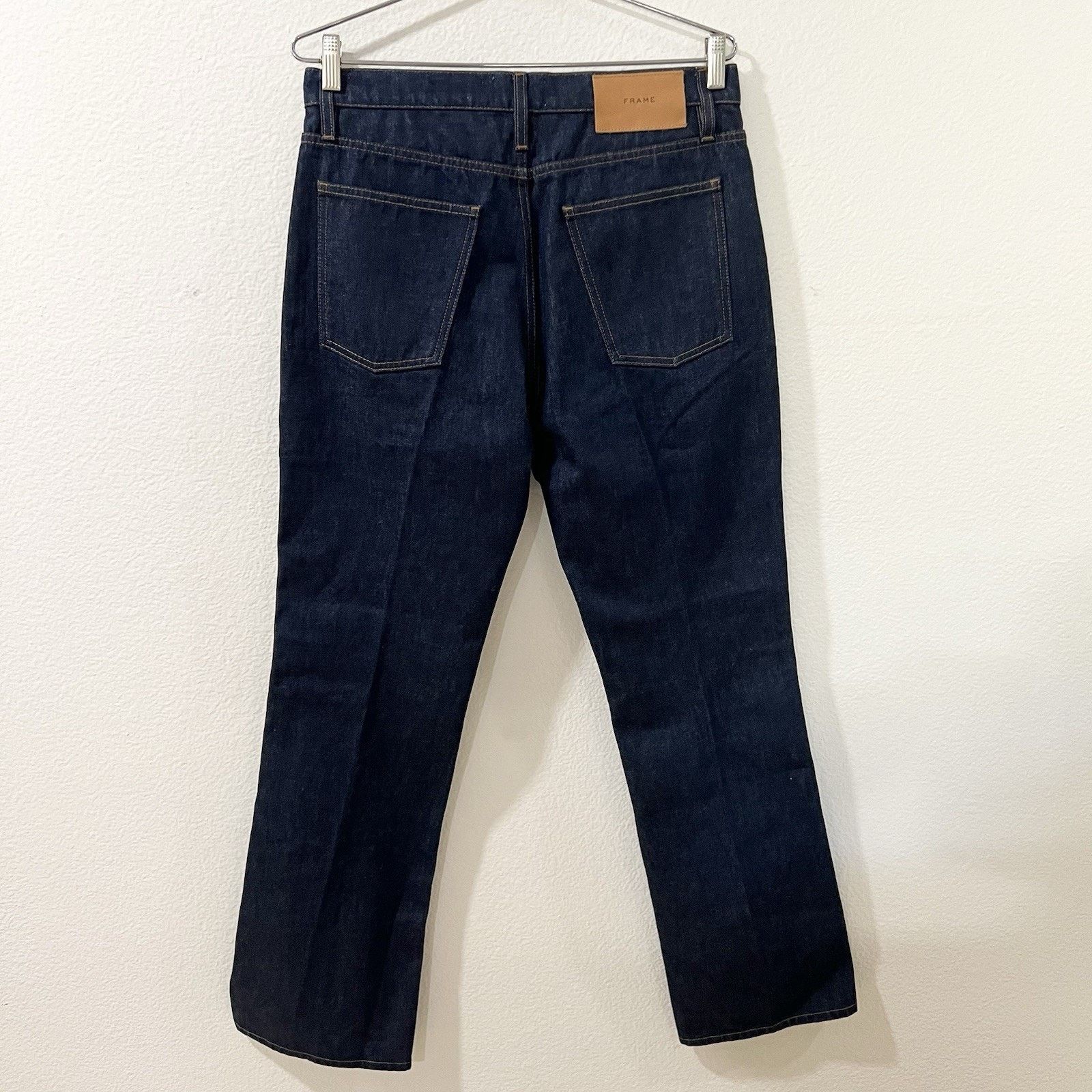 Frame NWT Frame Le Italien Flare Rigid Denim 30 Dark Rinse Size 30" / US 8 / IT 44 - 5 Thumbnail