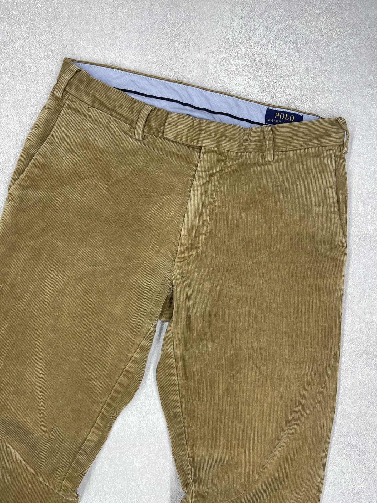 Polo Ralph Lauren Mens Polo Ralph Lauren Corduroy Pants Brown Y2K Rugby Size US 30 / EU 46 - 7 Thumbnail