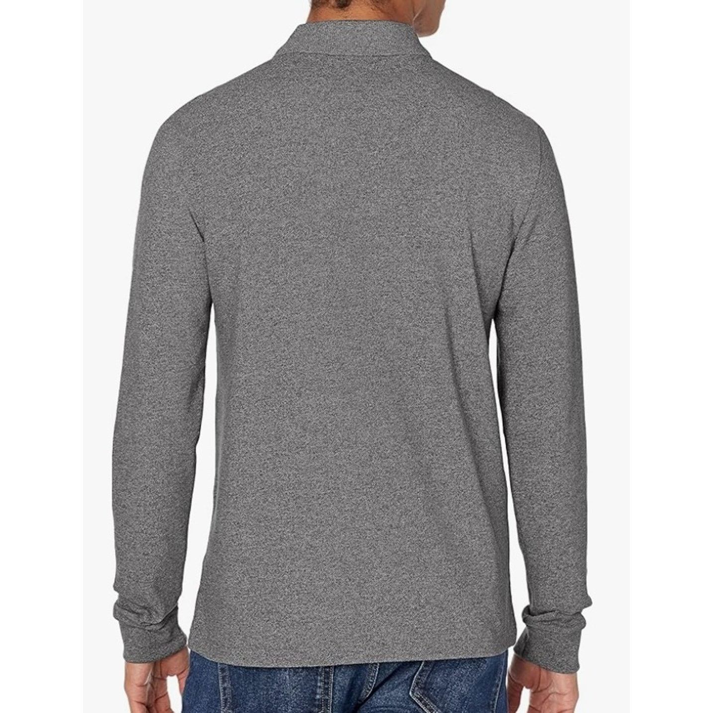 Lacoste Lacoste Men's Classic Long Sleeve Pique Polo Shirt Gray XL Size US XL / EU 56 / 4 - 3 Thumbnail