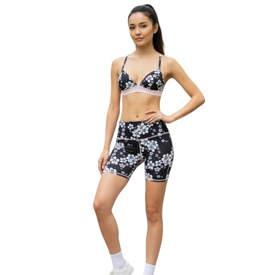 Other Frankies Bikinis Sports Bra (S) and Shorts (M) Sets Size ONE SIZE - 1 Thumbnail