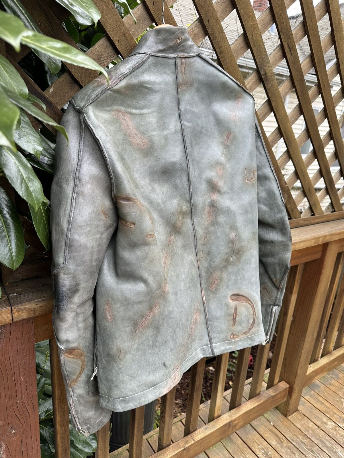 Carol Christian Poell LM/2700-IN/ST CORSS-PTC/19 2 ZIP FENCING LEATHERJACKET Size US L / EU 52-54 / 3 - 7 Thumbnail