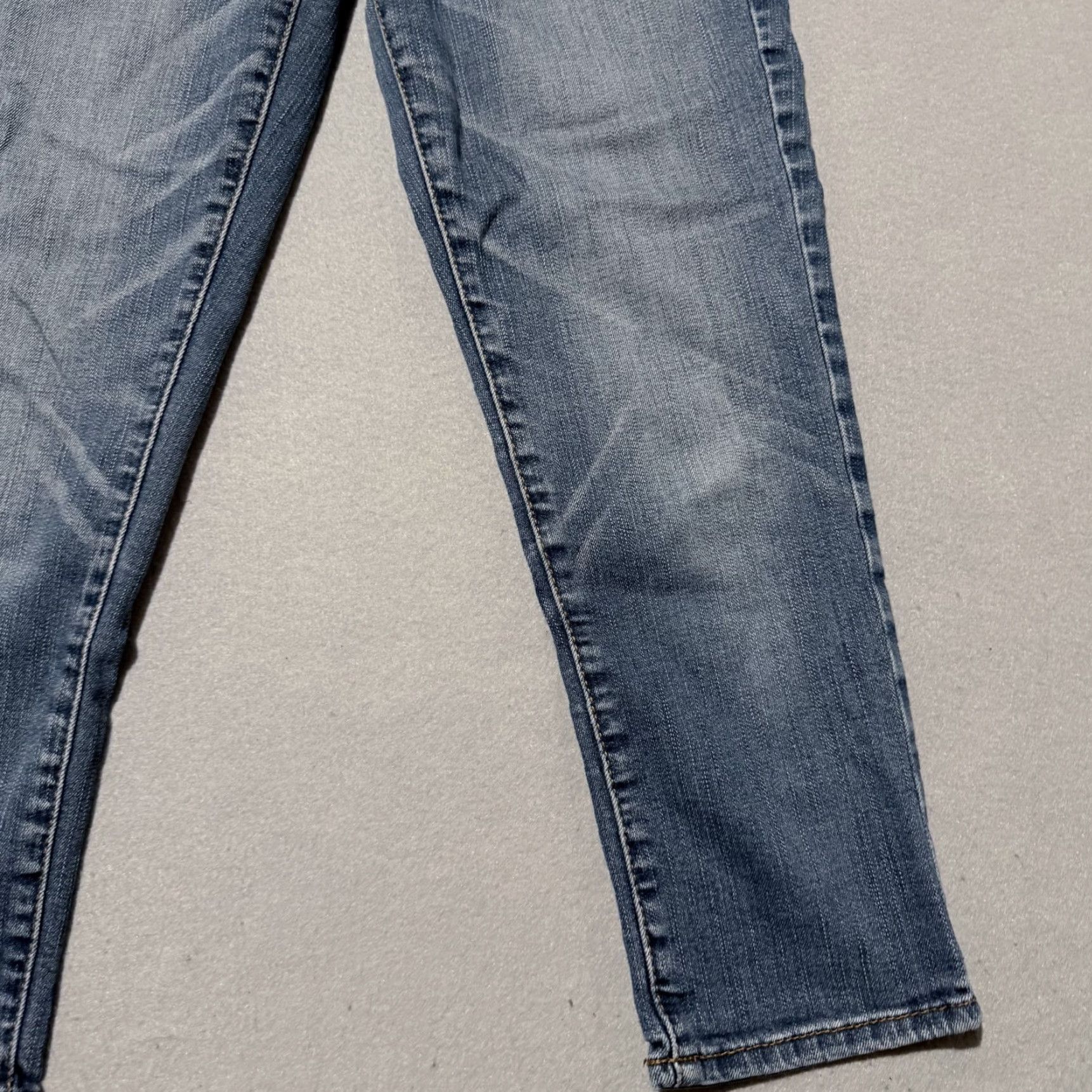 American Eagle Outfitters American Eagle Hi-Rise Jegging Crop Jeans Women's Blue Denim Super Stretch - 6 Size 28" / US 6 / IT 42 - 6 Thumbnail