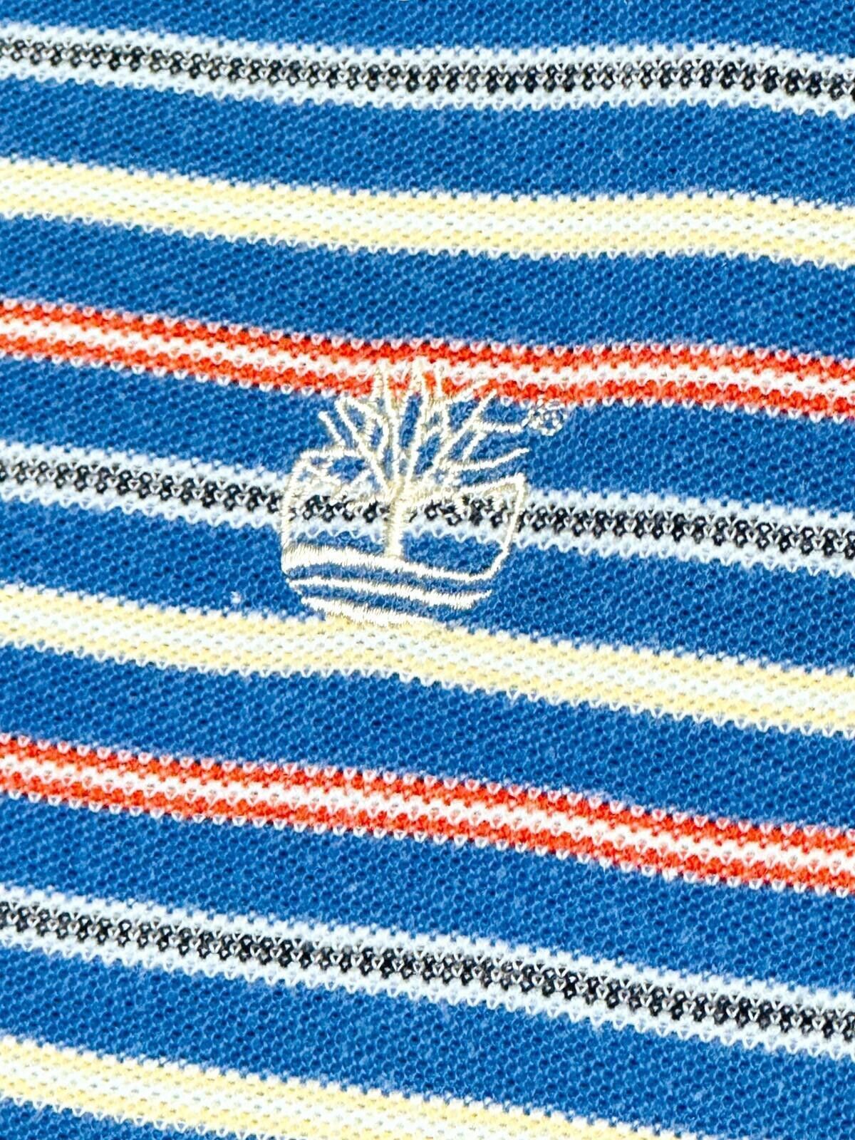 Timberland Timberland Polo Shirt Men's UK Size L Blue Striped Size US L / EU 52-54 / 3 - 8 Thumbnail