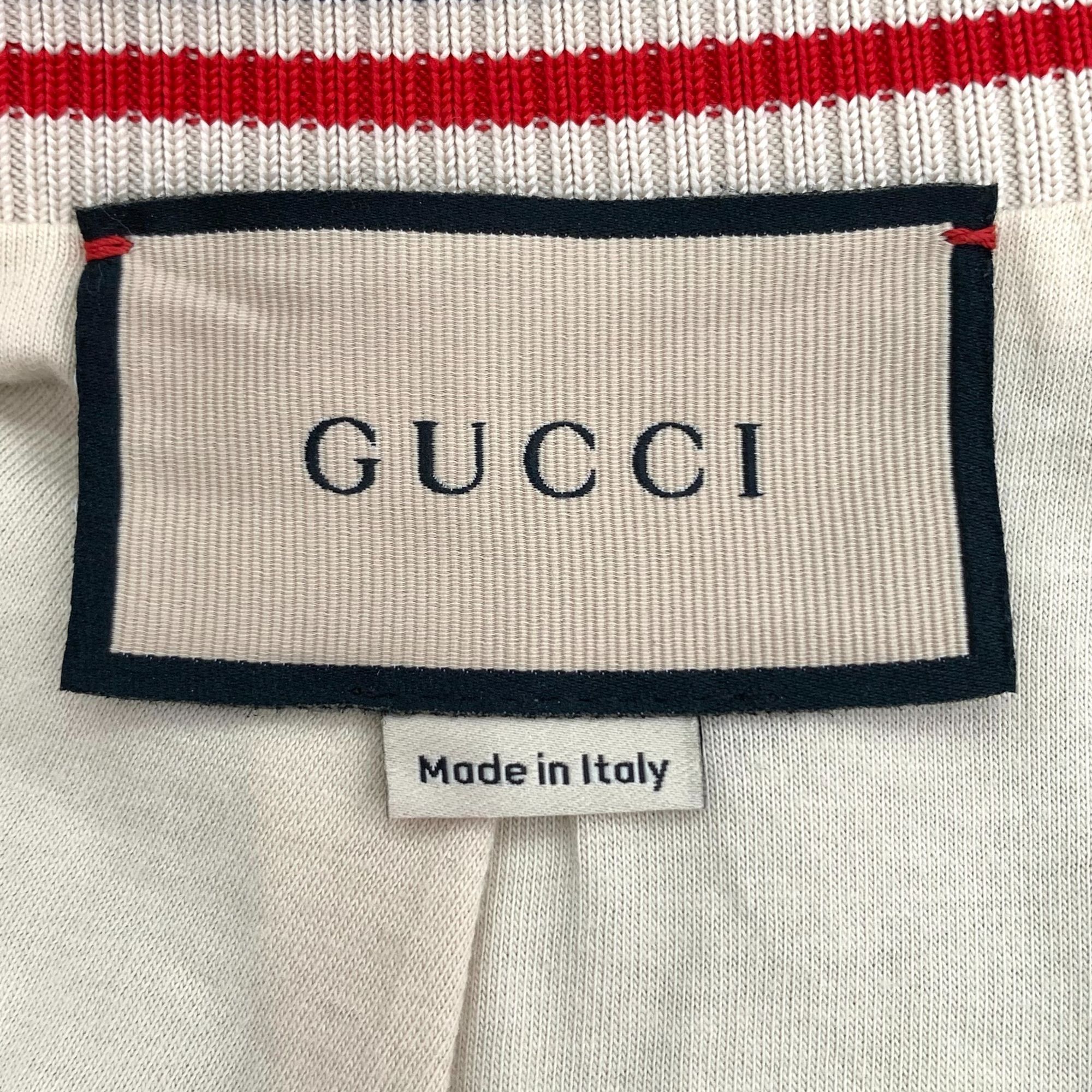 Gucci Gucci Beige & Burgundy GG Monogram Track Jacket With Striped Size XS / US 0-2 / IT 36-38 - 6 Thumbnail