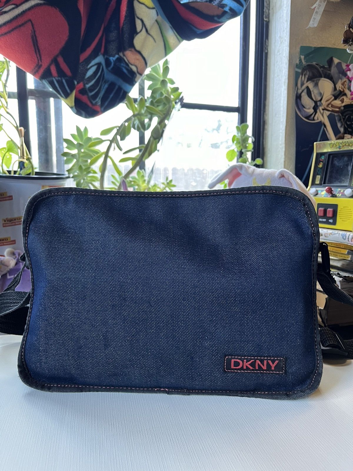 Dkny Messenger Bag in Blue, Men's