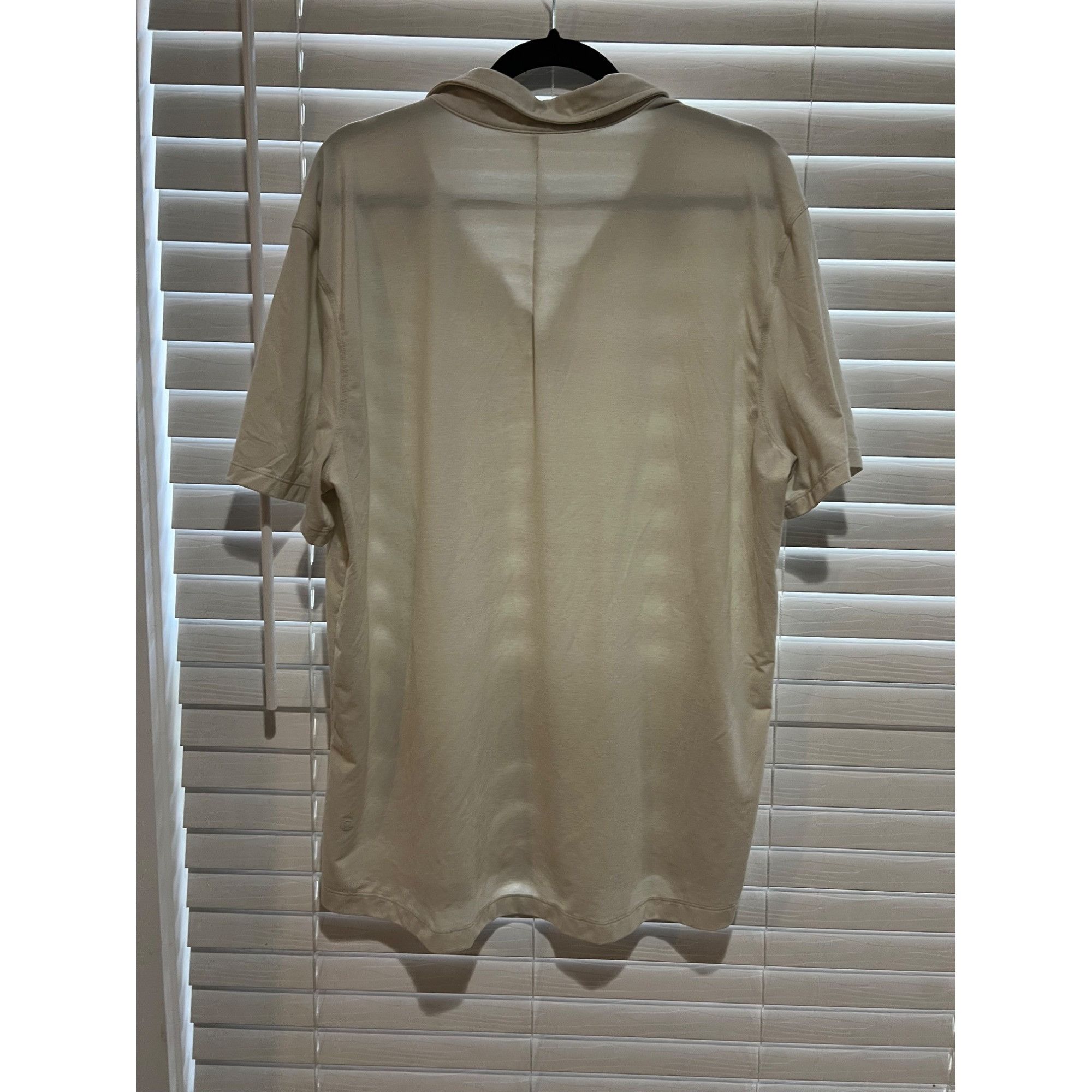 Lululemon Lululemon Mens Off White Polo Shirt - Size XL Size US XL / EU 56 / 4 - 3 Thumbnail