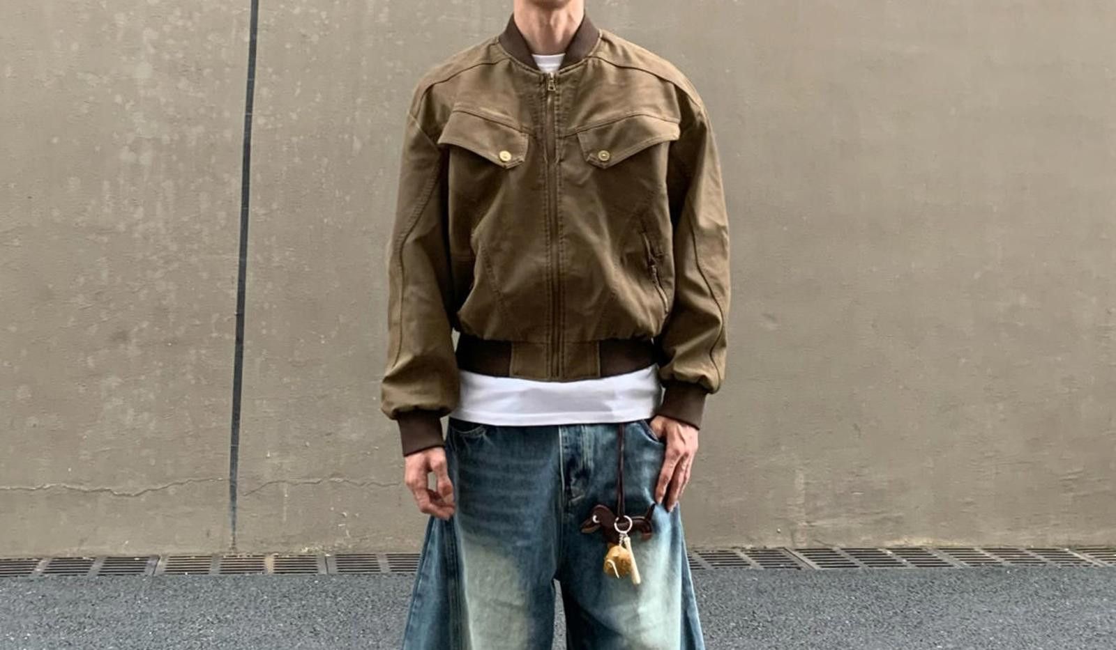 Other Stylish Brown Bomber Jacket Size US L / EU 52-54 / 3 - 2 Thumbnail