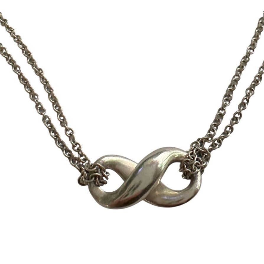 Tiffany & Co. Tiffany & Co Infinity Double Chain Pendant and Necklace Size ONE SIZE - 1 Thumbnail