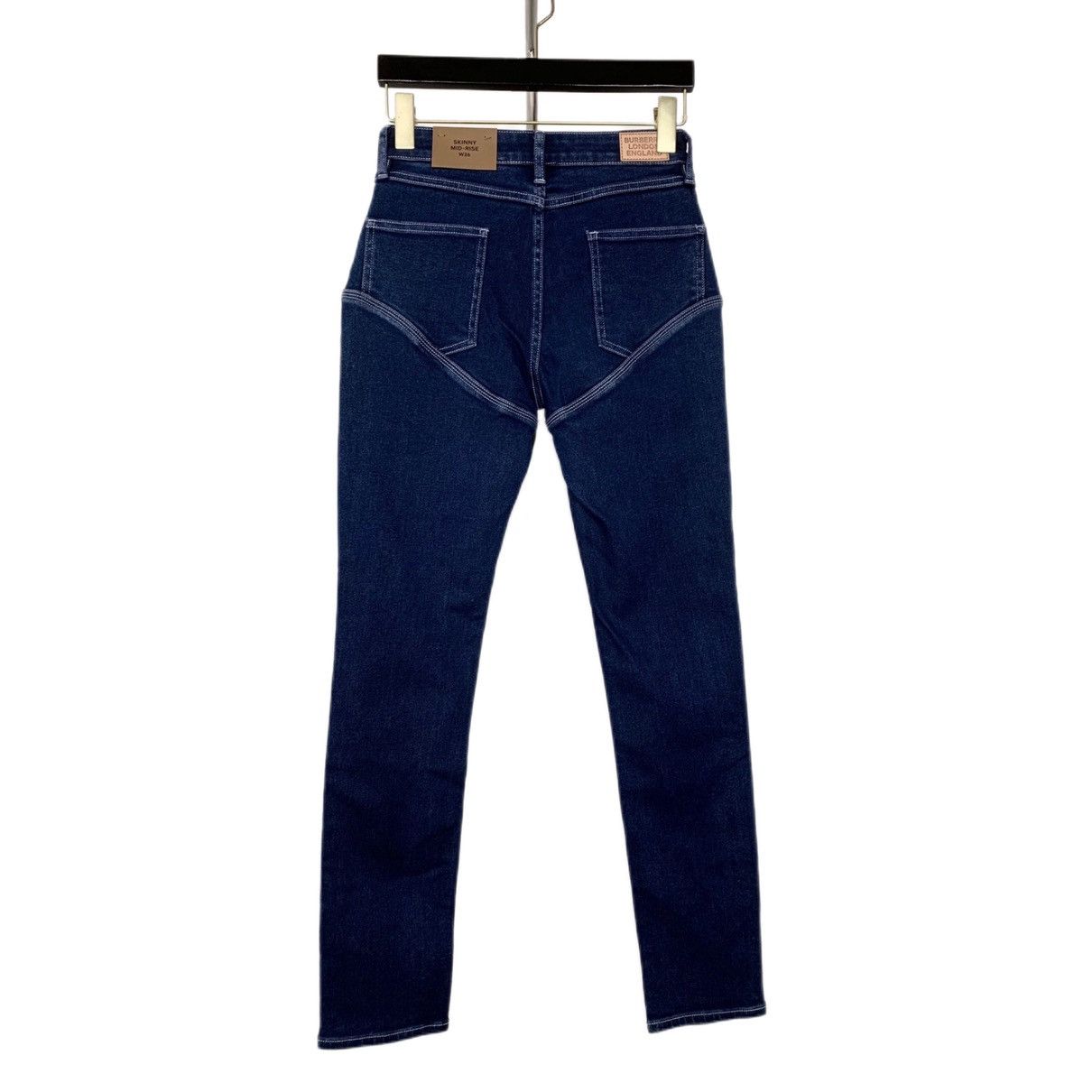 Burberry Burberry Blue Cotton Denim Pants K26WX Size 26" / US 2 / IT 38 - 2 Thumbnail